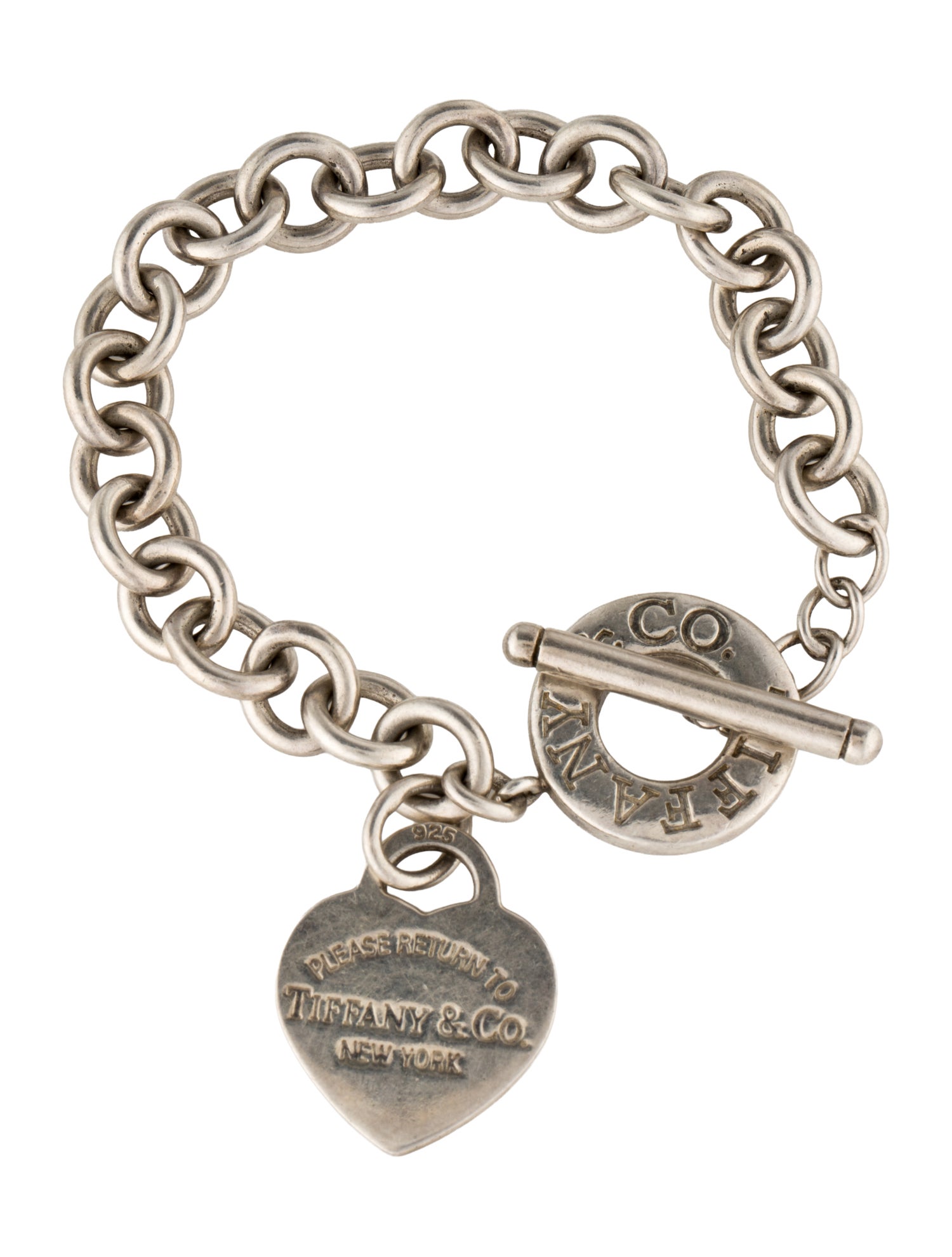 Tiffany & Co. Heart Tag Link Toggle Bracelet
