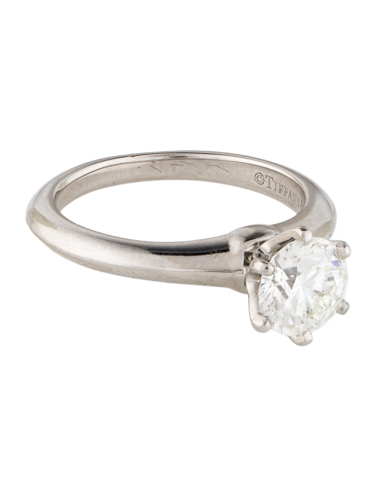 Tiffany & Co. Platinum 1.09ct Diamond Engagement Ring