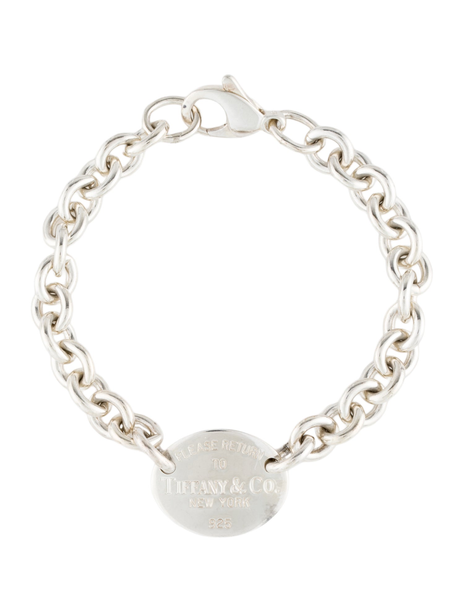 Tiffany & Co. Oval Tag Bracelet