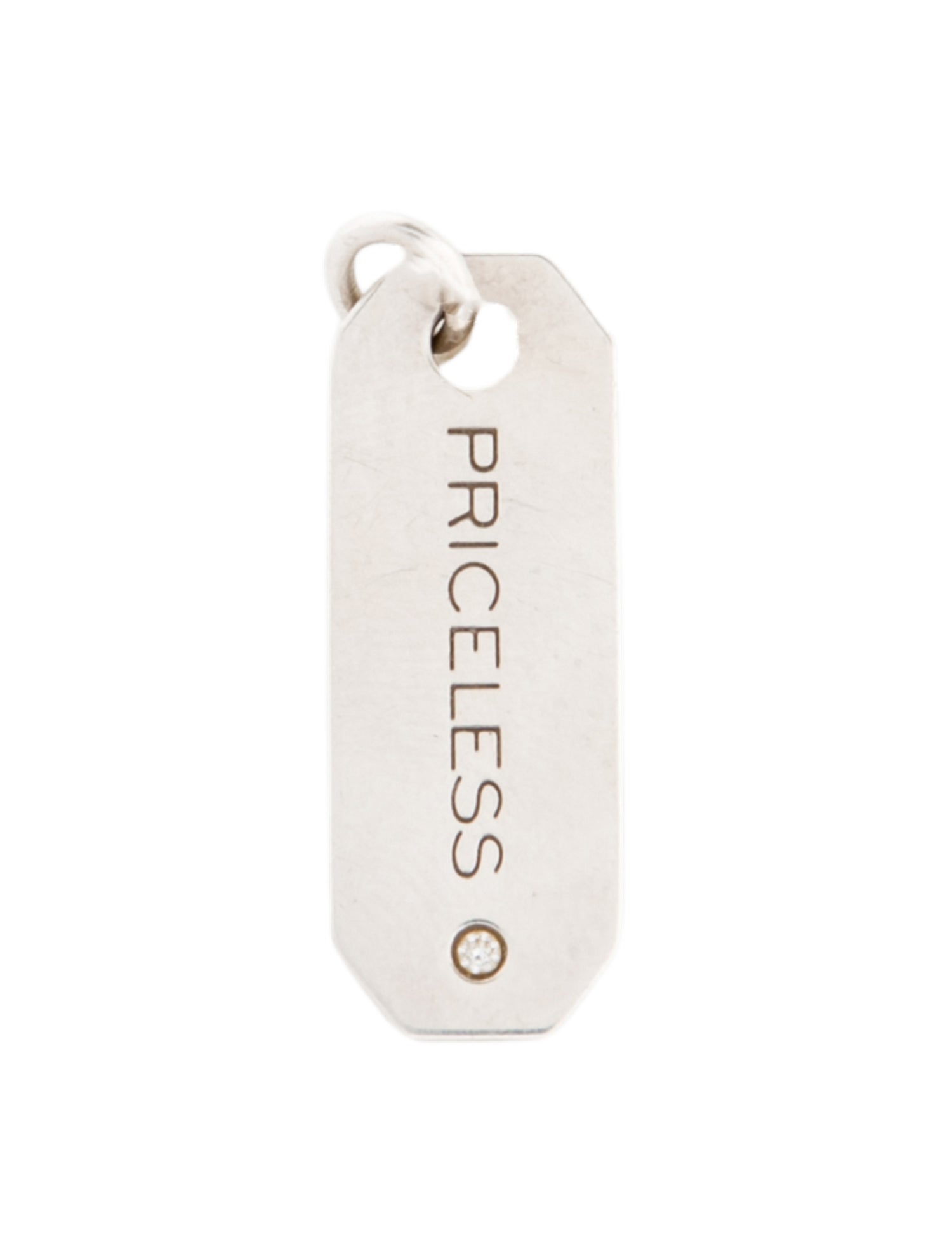 Tiffany & Co. Diamond 'Priceless' Tag Charm