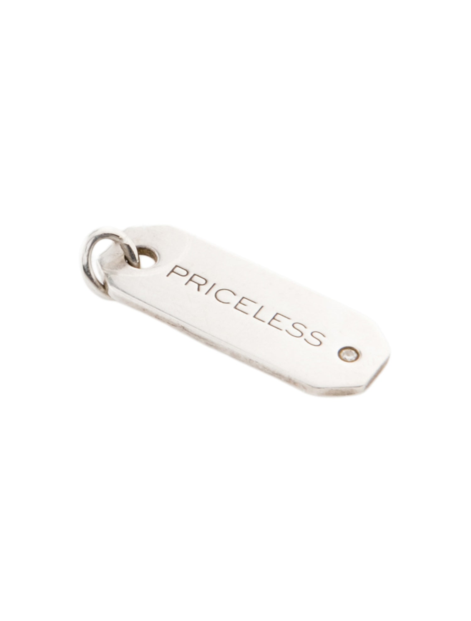 Tiffany & Co. Diamond 'Priceless' Tag Charm