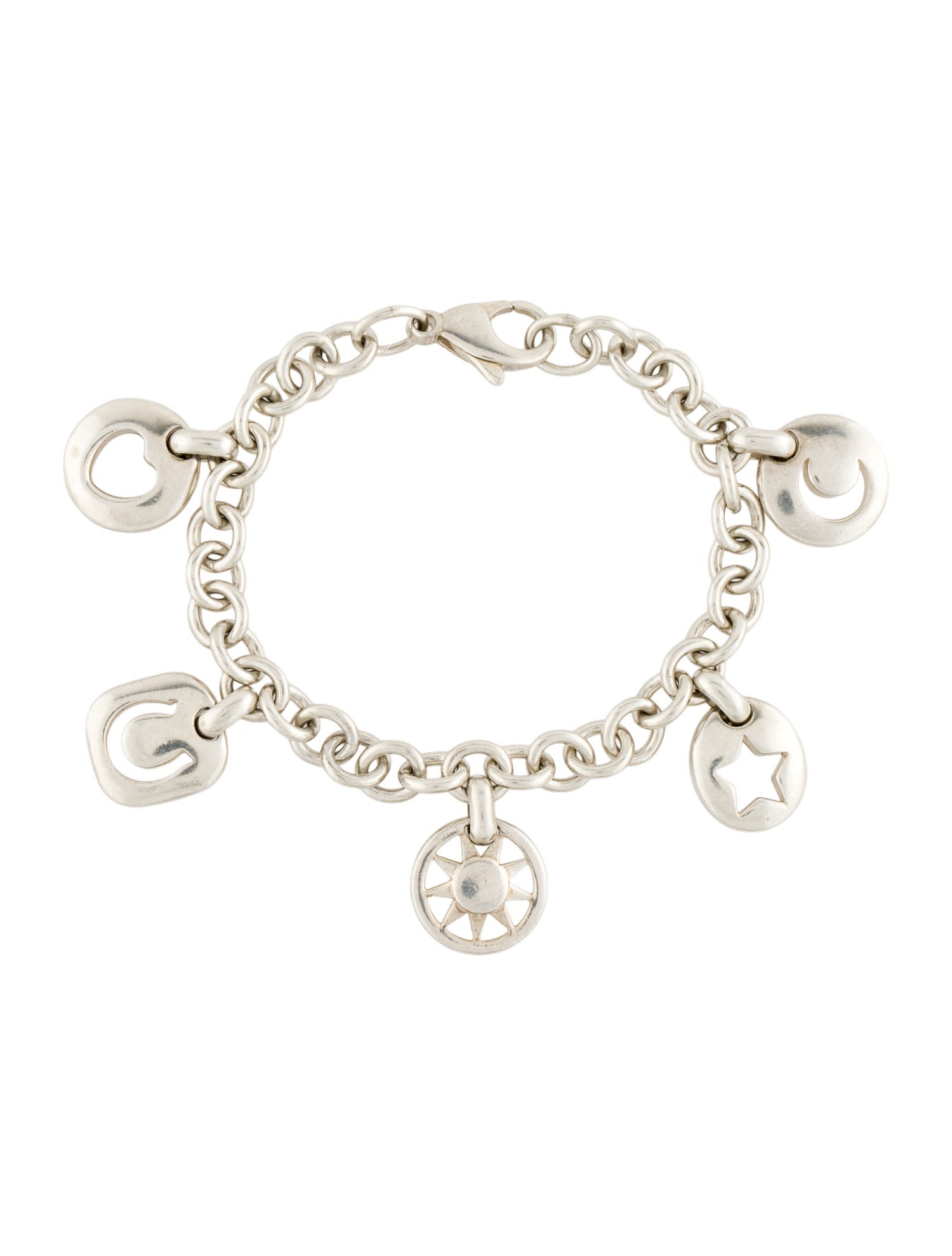 Tiffany & Co. Stencil Charm Bracelet