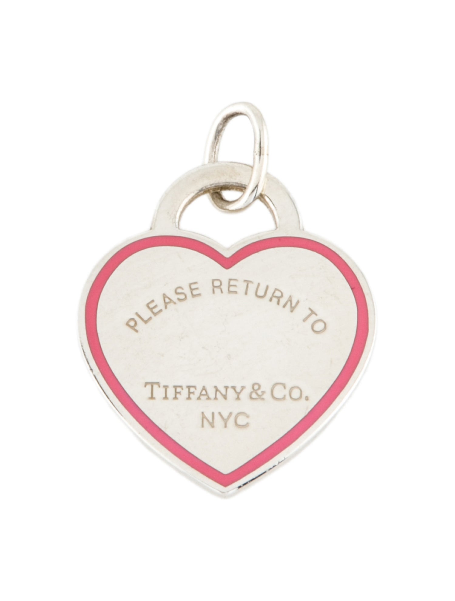 Tiffany & Co. Enamel Heart Tag Pendant