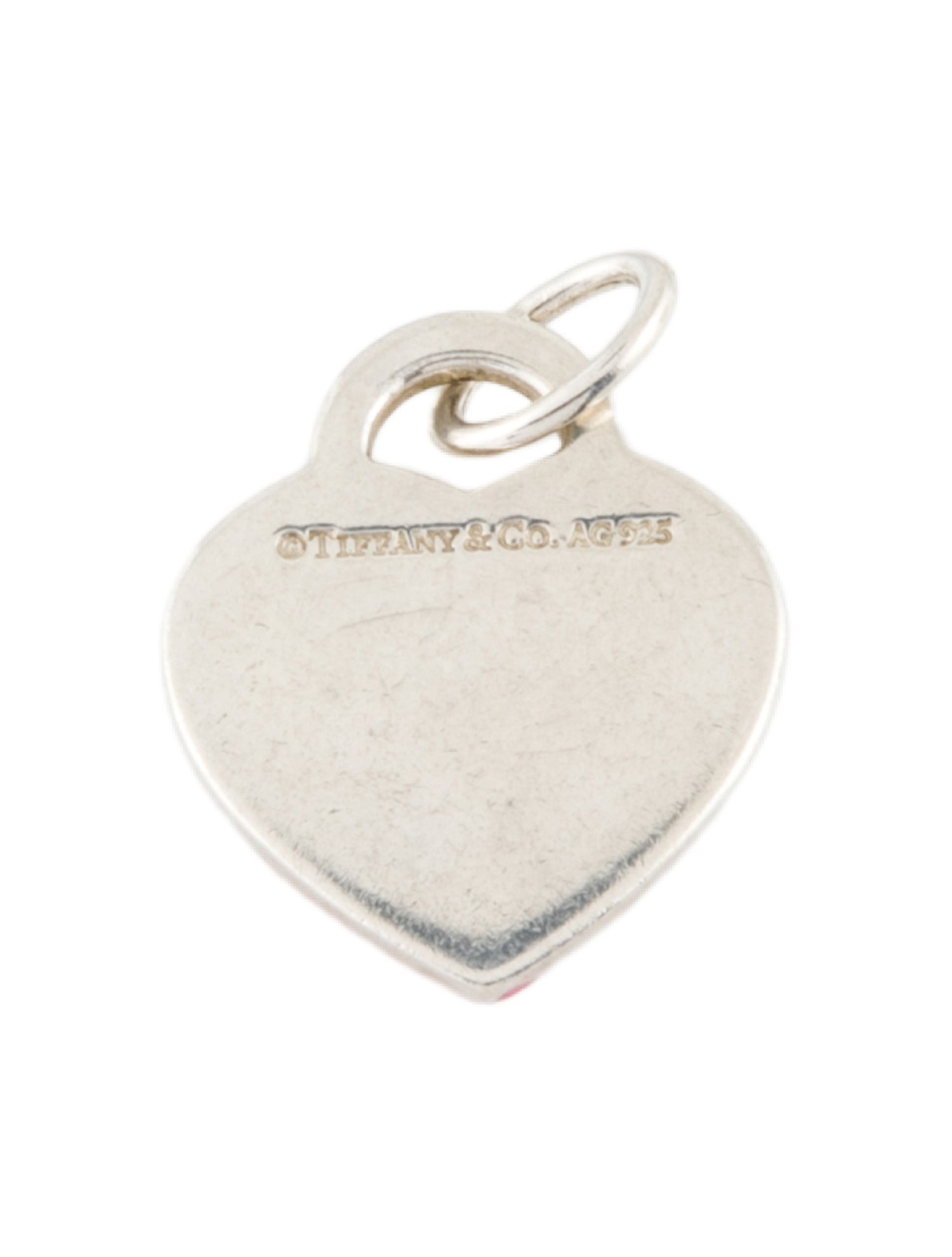 Tiffany & Co. Enamel Color Splash Heart Tag Charm