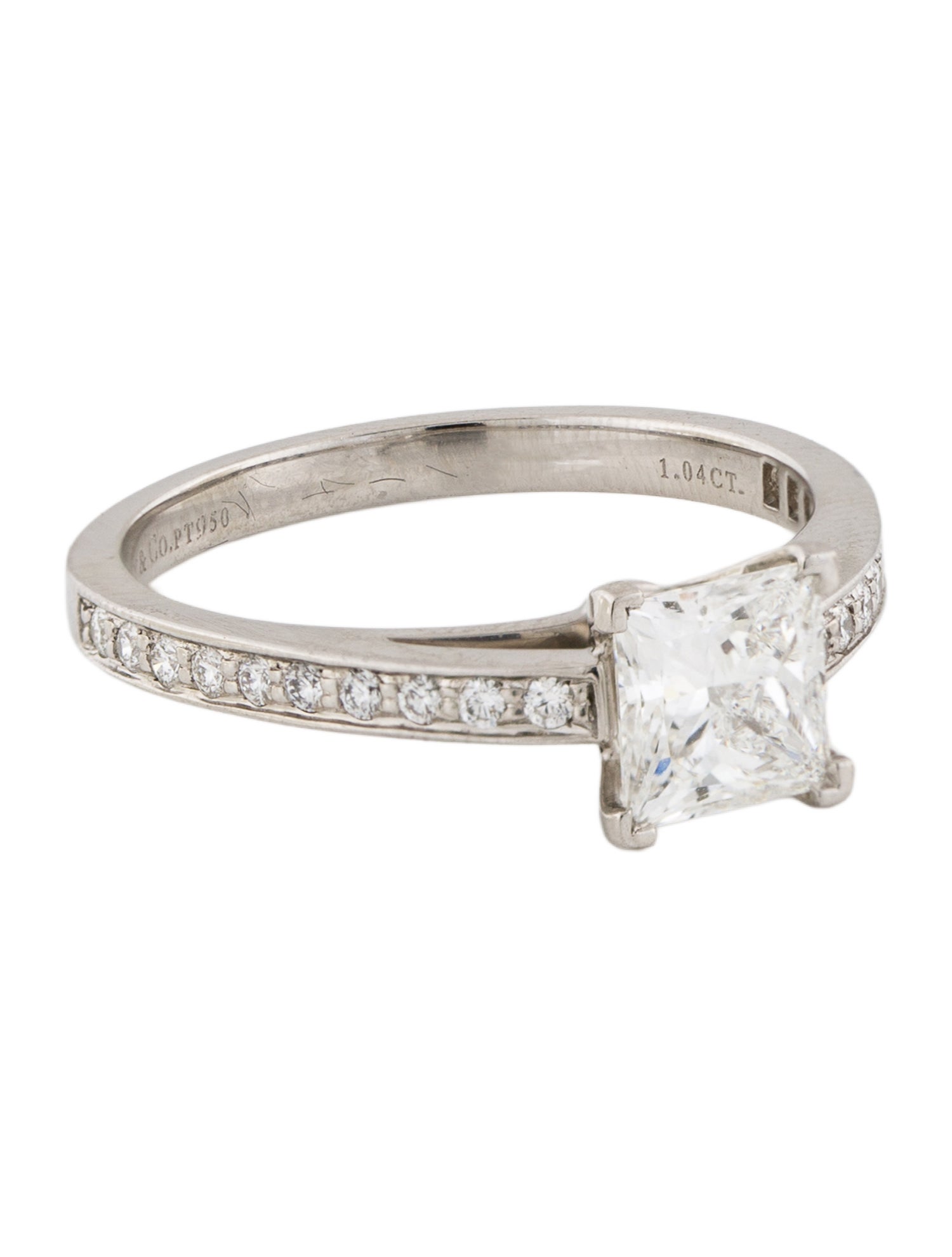 Tiffany & Co. Platinum 1.04ct Diamond Engagement Ring