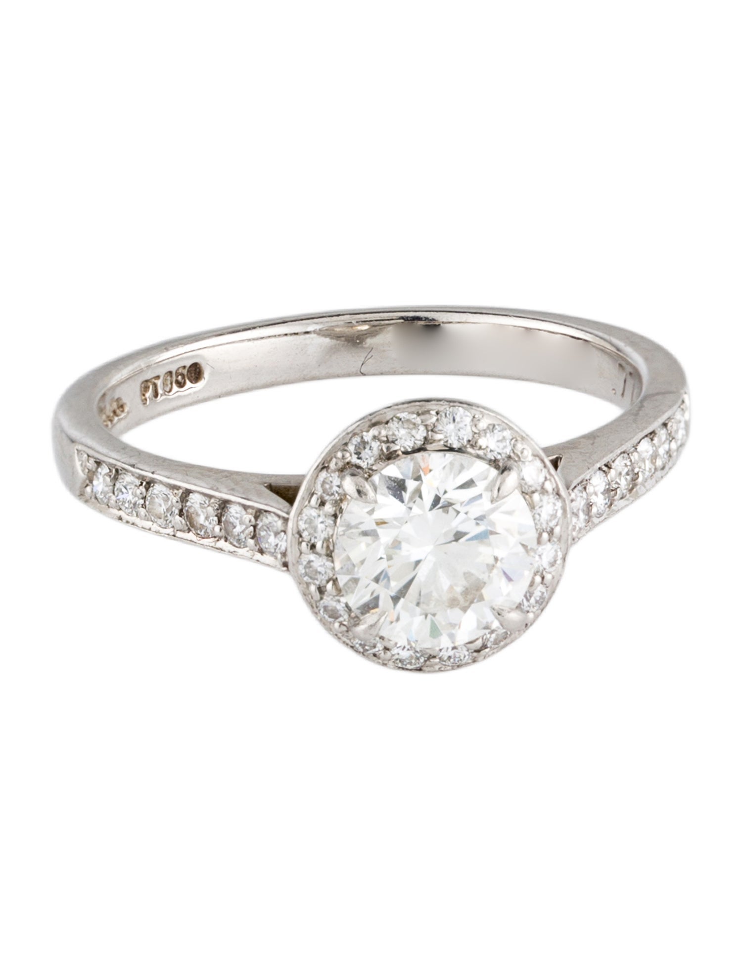 Tiffany & Co. Platinum 1.00ctw Soleste Diamond Engagement Ring
