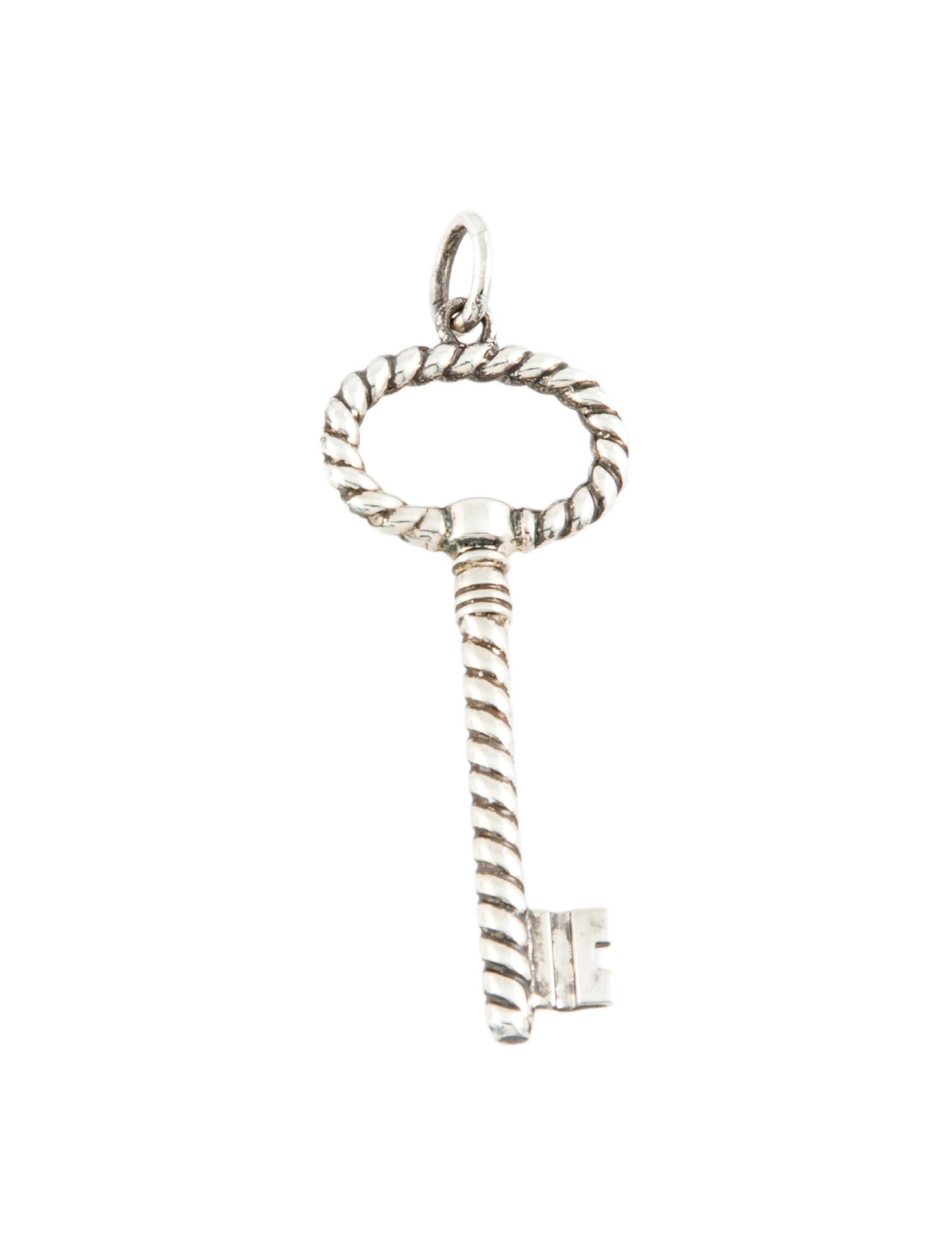 Tiffany & Co. Twist Oval Key Pendant