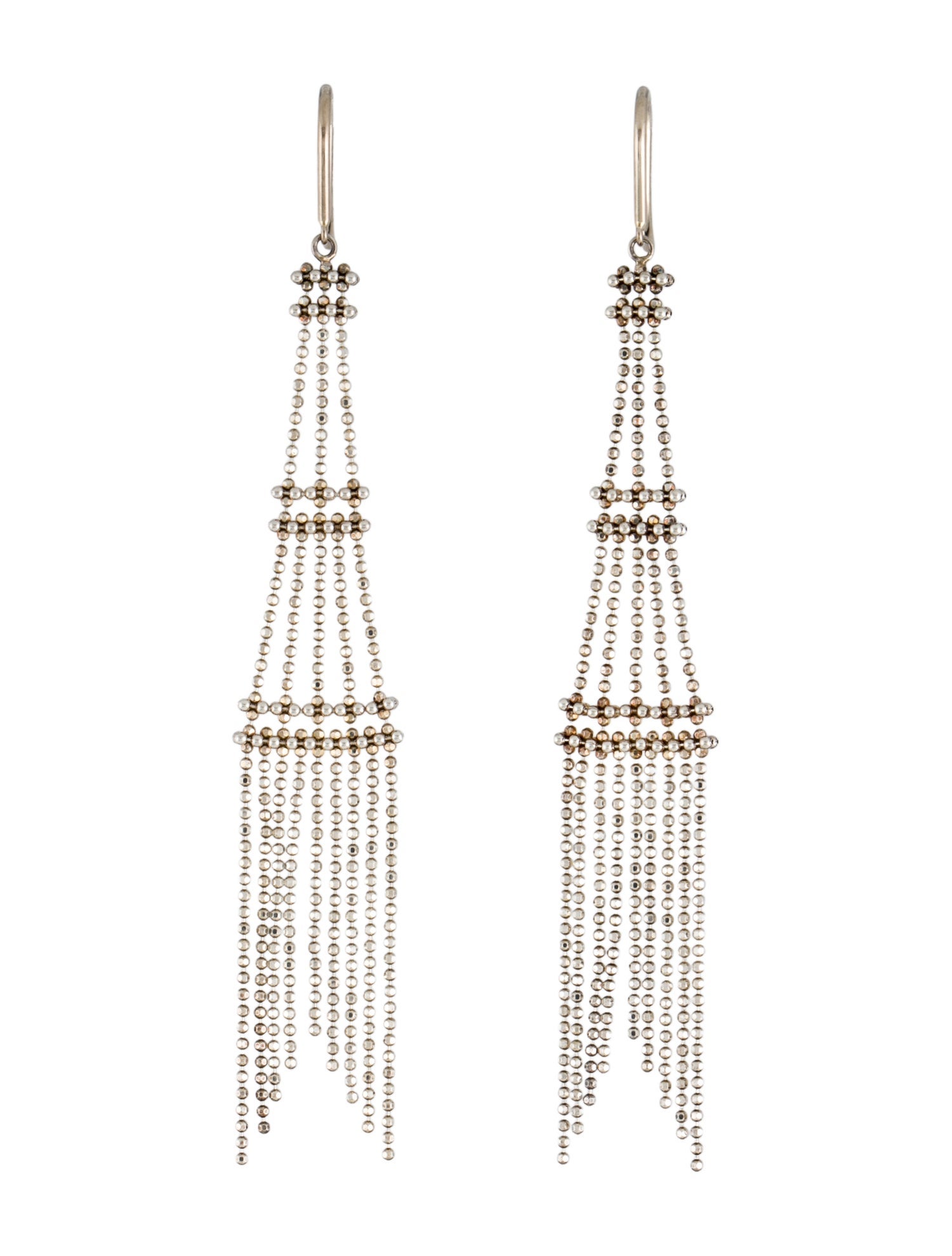 Tiffany & Co. Beaded Fringe Tower Tassel Earrings