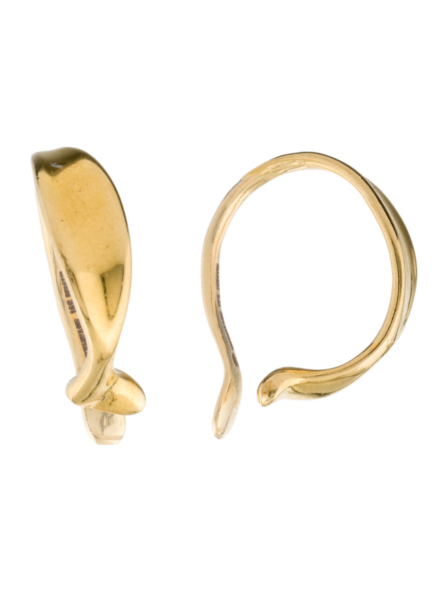 Tiffany & Co. Vintage 18K Lobe Hoop Earrings