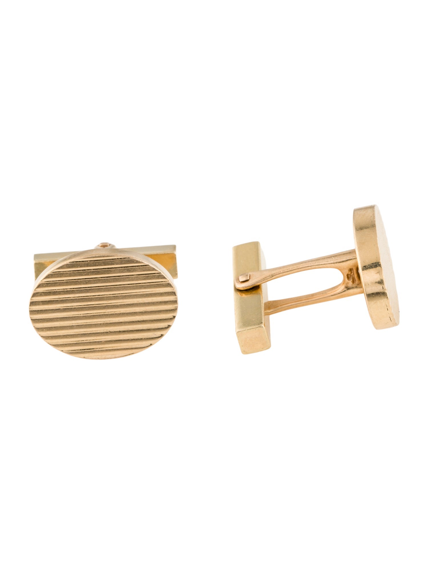Tiffany & Co. Vintage 14K Oval Cufflinks