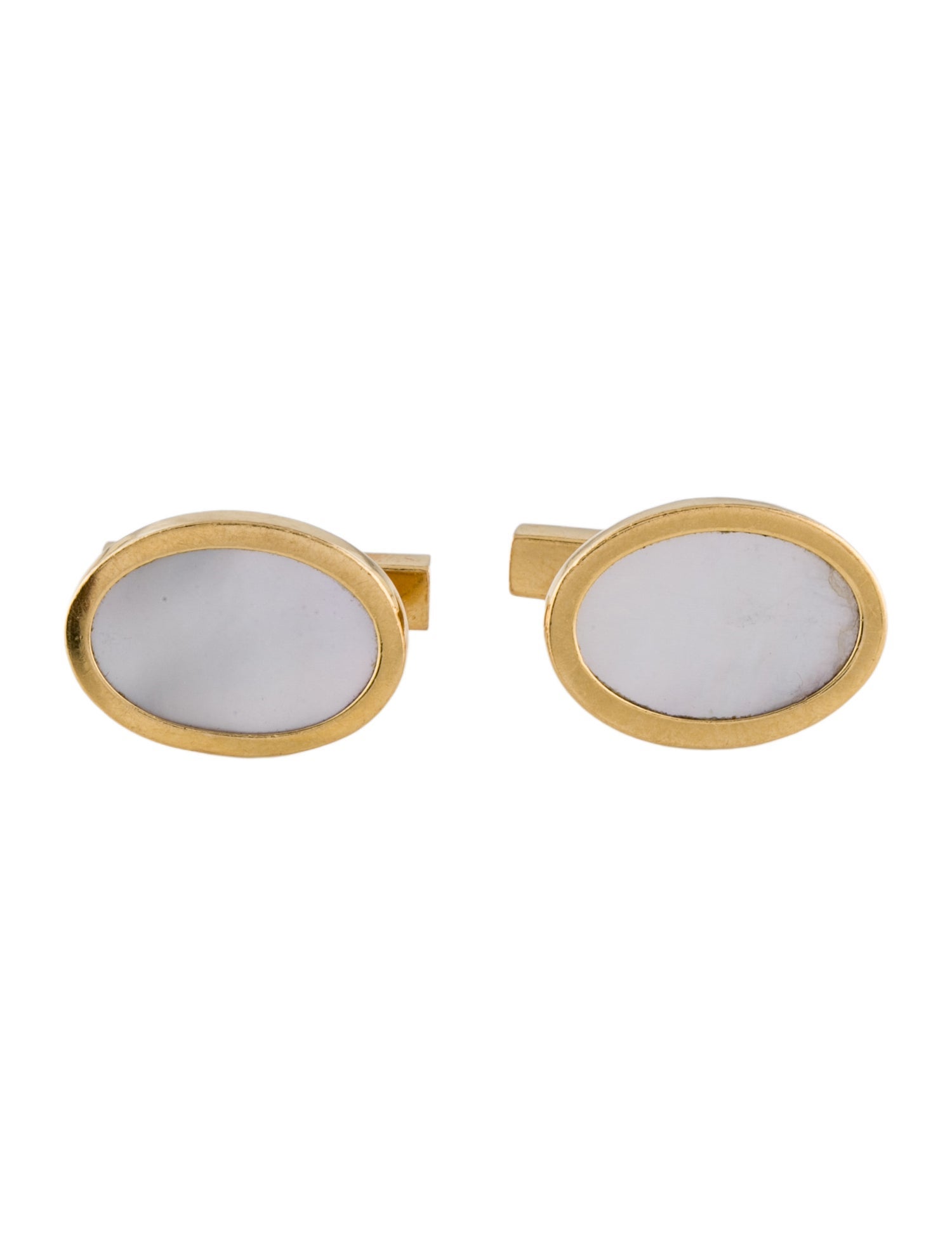 Tiffany & Co. Vintage Mother of Pearl Oval Cufflinks