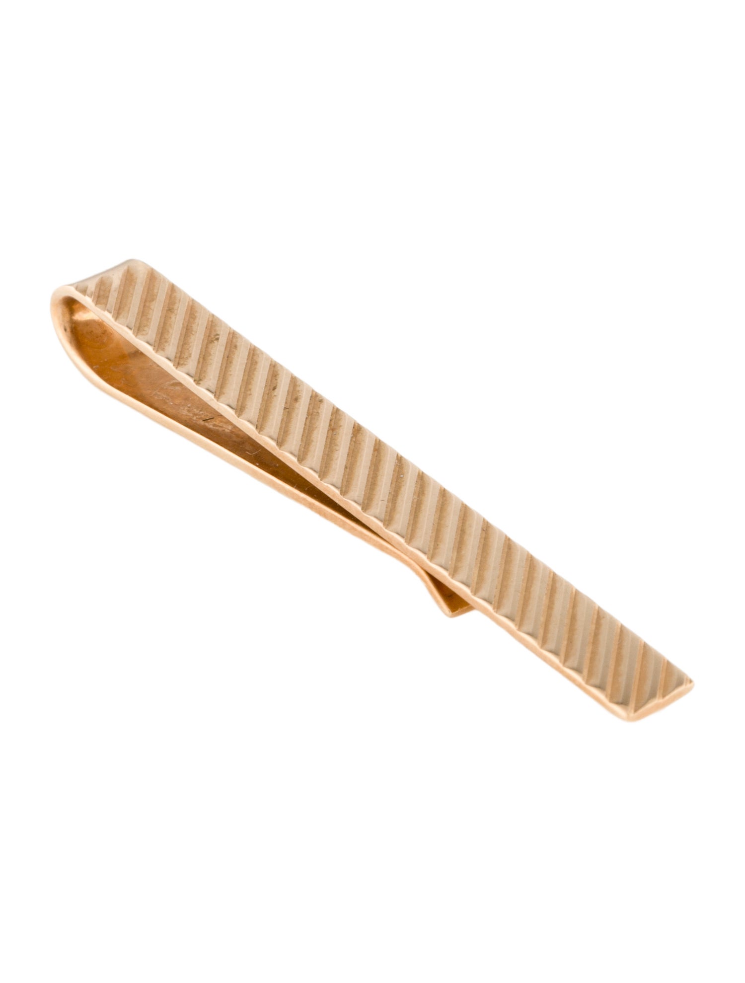 Tiffany & Co. Vintage 14K Textured Tie Clip