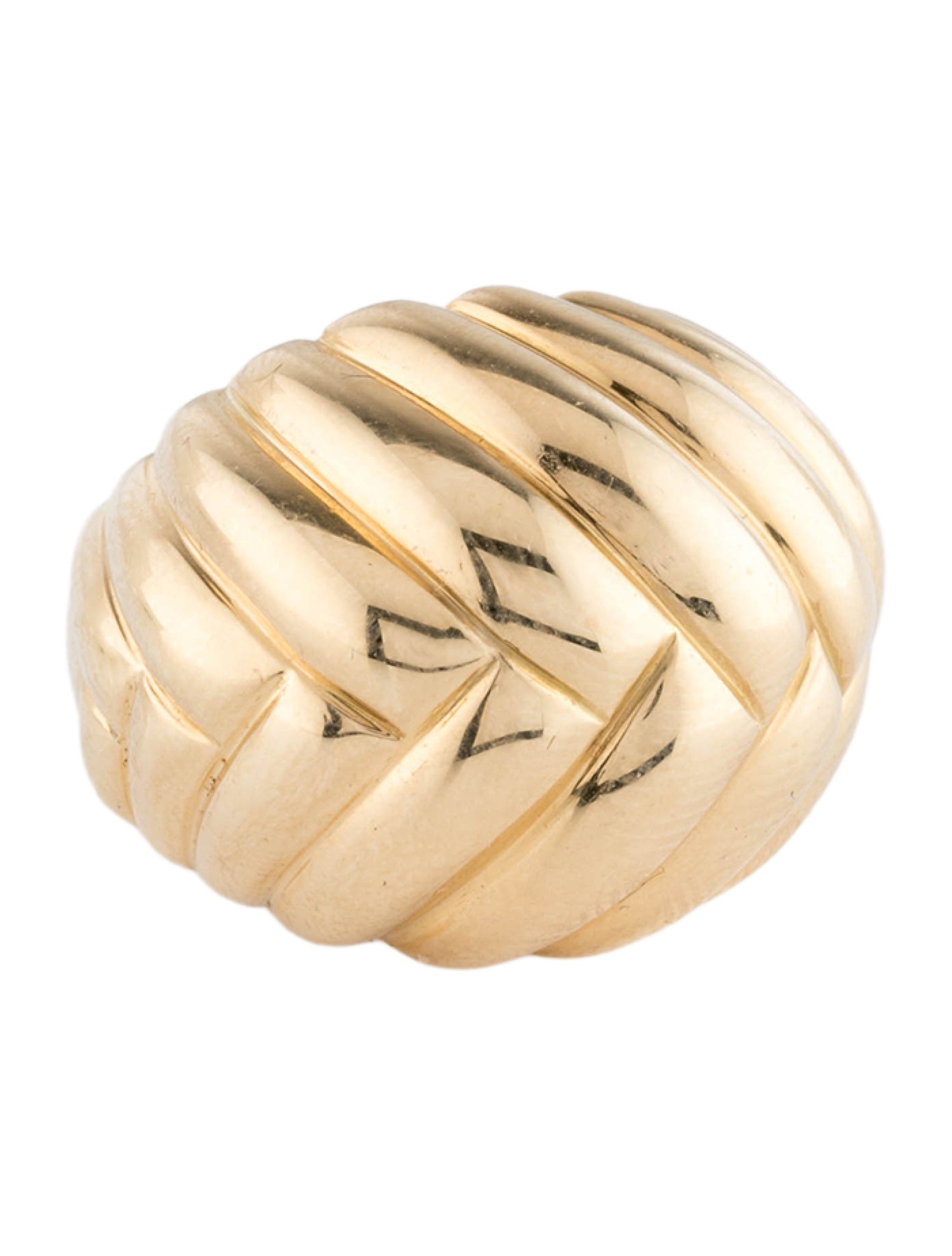 Tiffany & Co. Vintage 18K Dome Shrimp Cocktail Ring