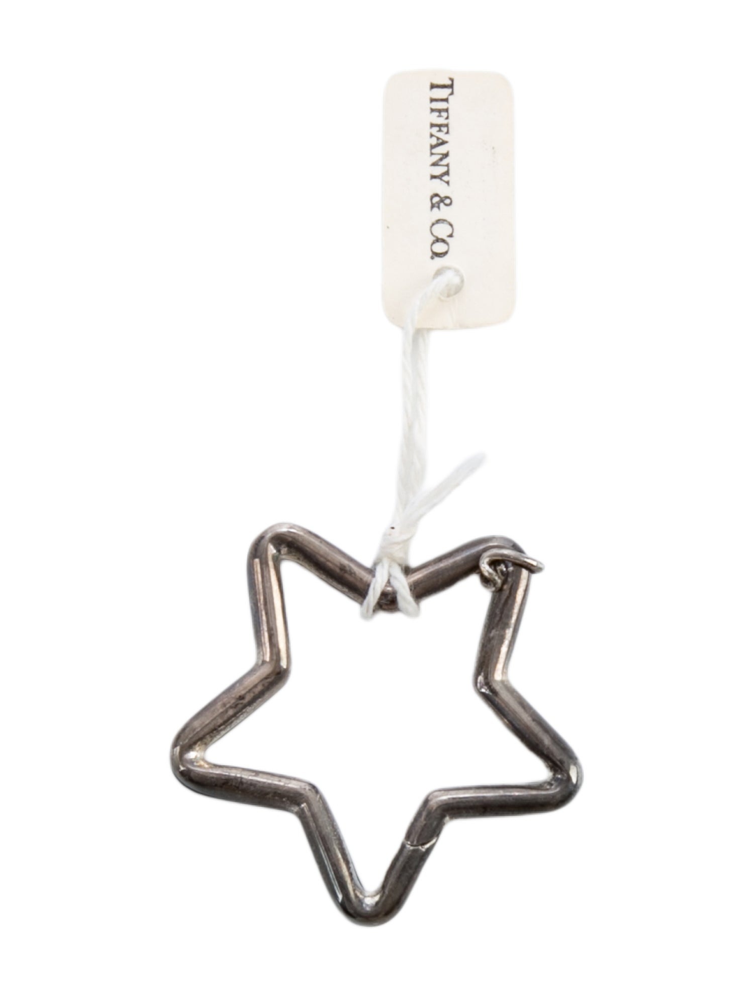 Tiffany & Co. Silver Tone Star Keychain