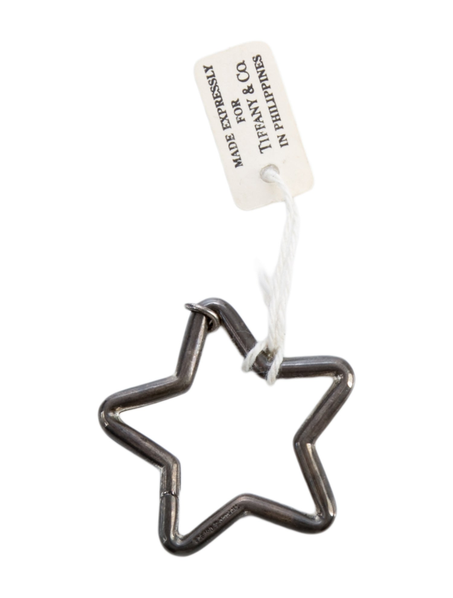 Tiffany & Co. Silver Tone Star Keychain