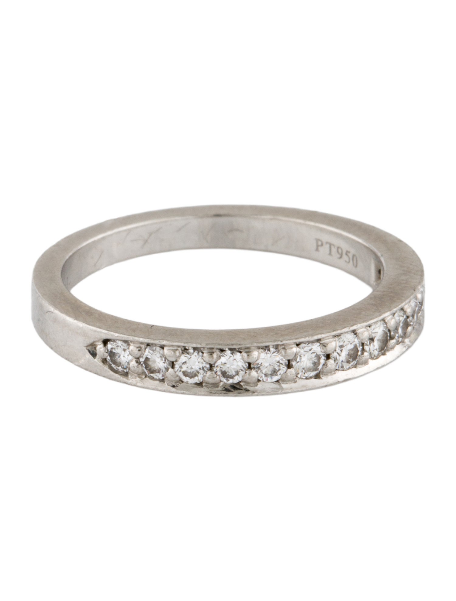 Tiffany & Co. Platinum Diamond Half Eternity Wedding Band