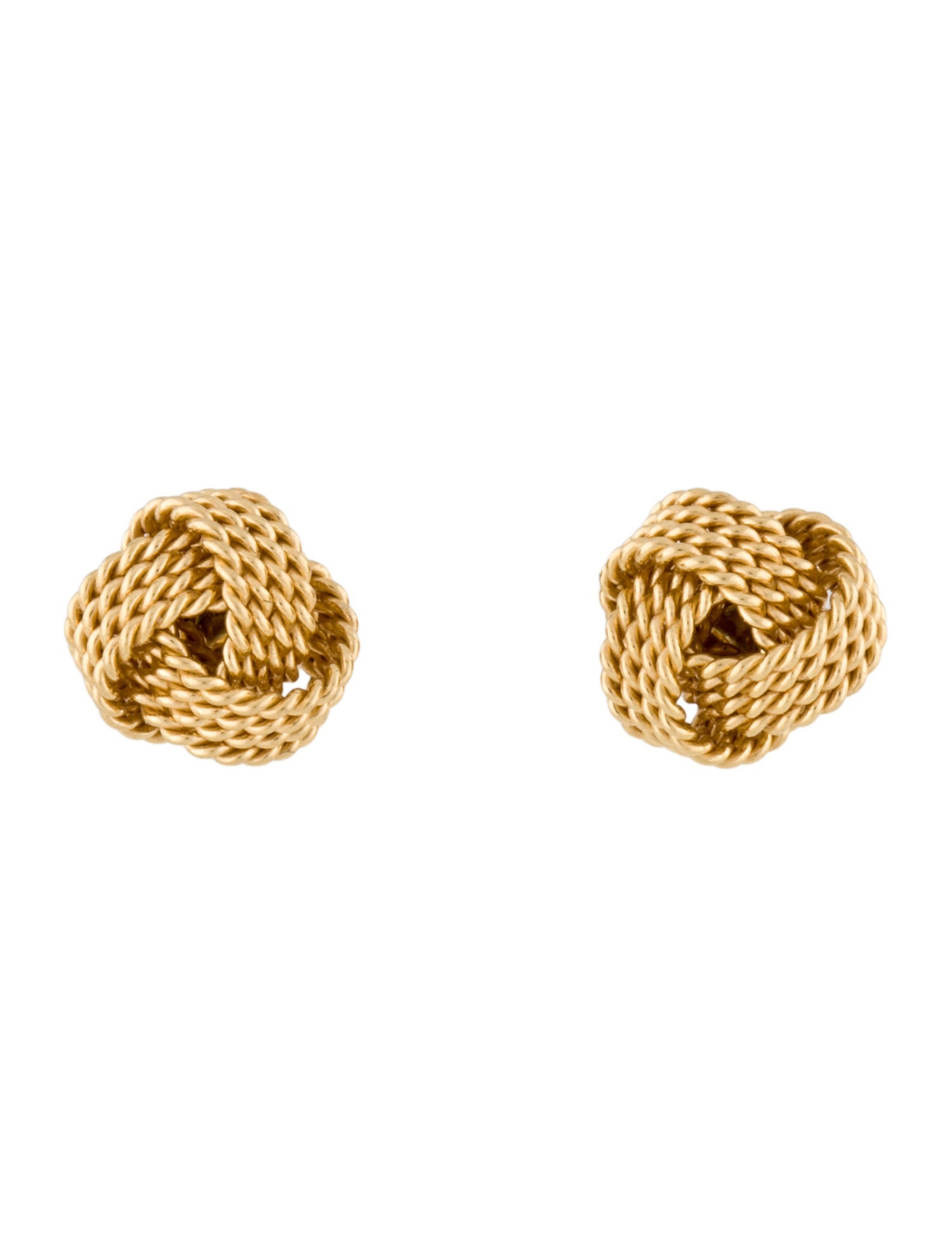 Tiffany & Co. 18K Twist Knot Stud Earrings