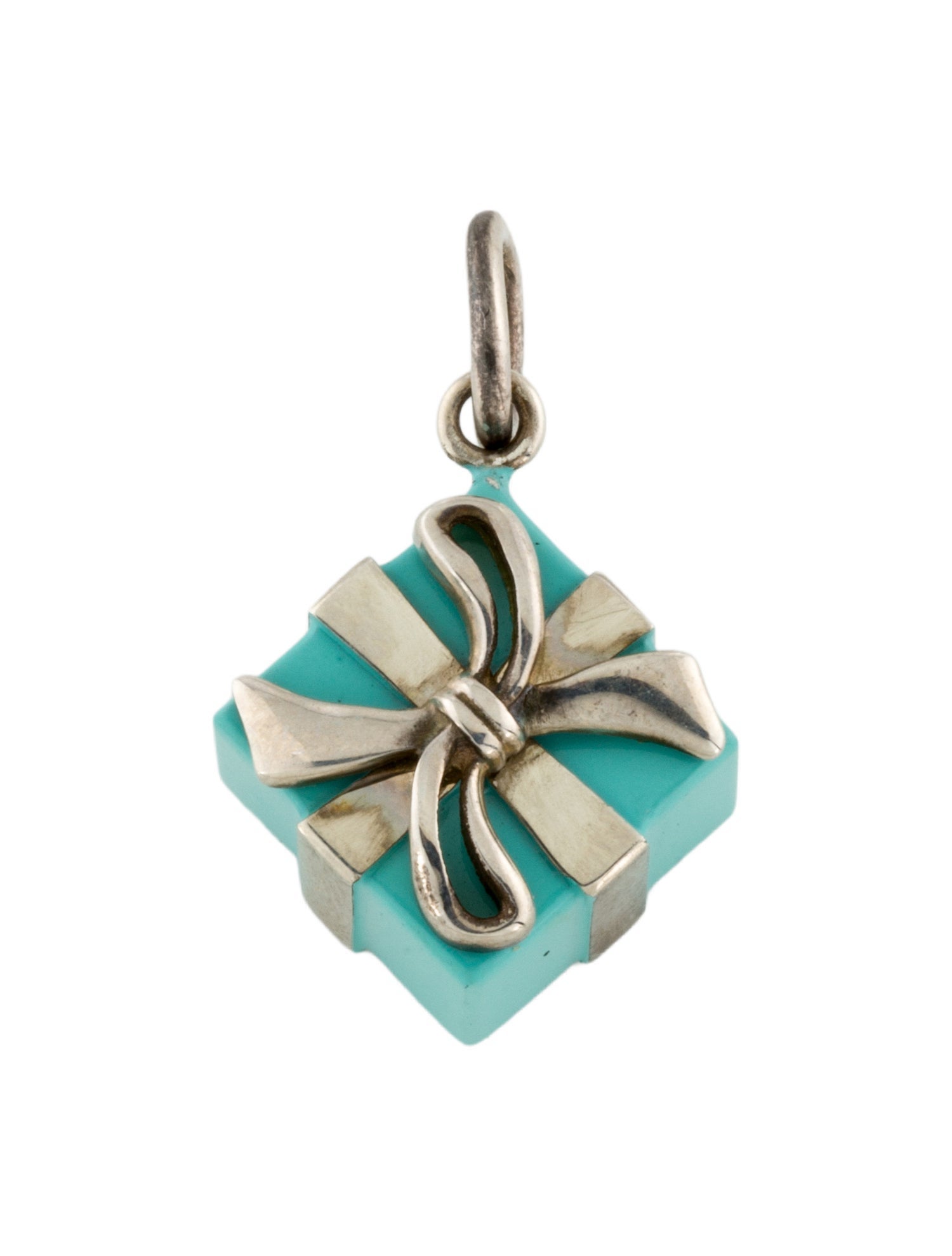 Tiffany & Co. Enamel Gift Box Charm