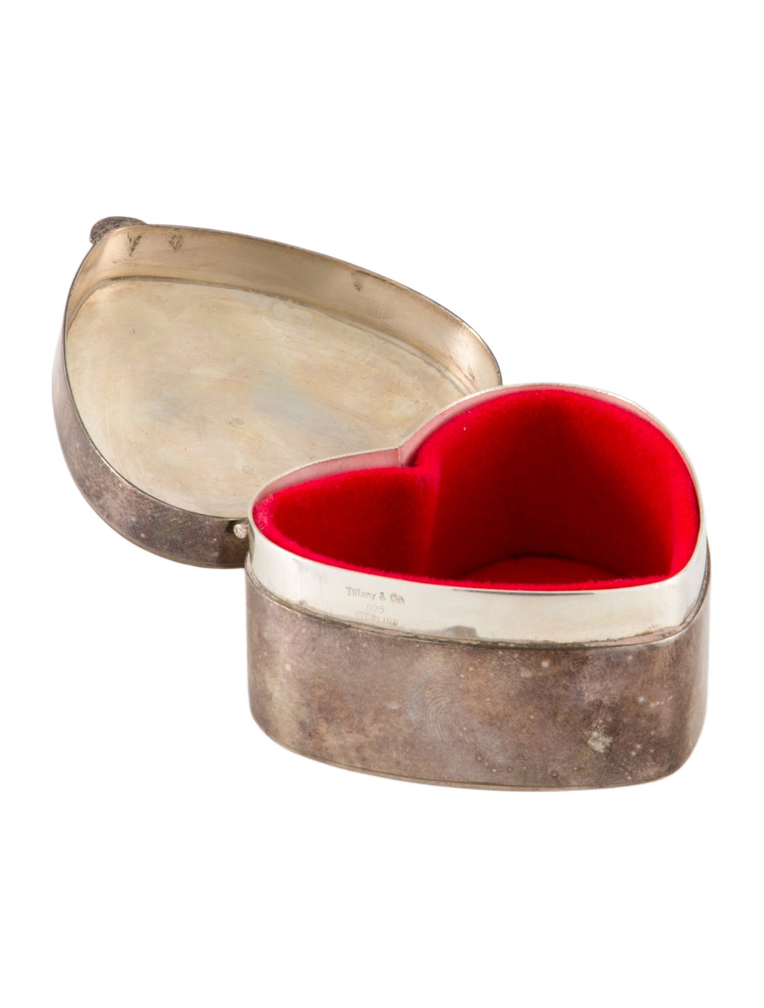 Tiffany & Co. Sterling Heart Box