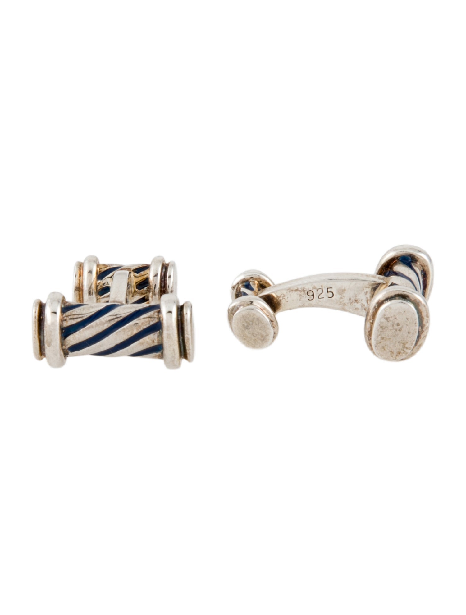 Tiffany & Co. Enameled Column Cufflinks