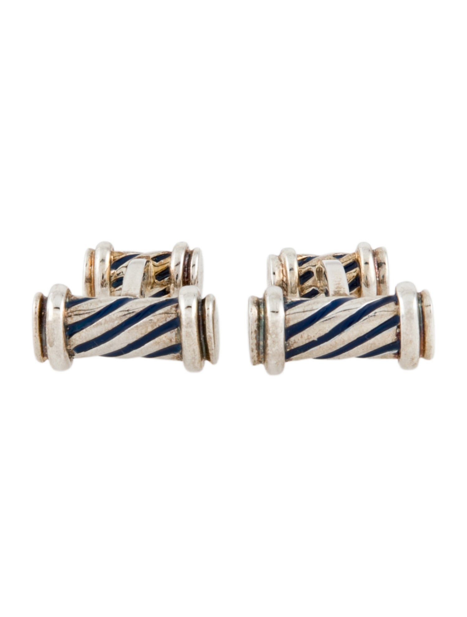 Tiffany & Co. Enameled Column Cufflinks