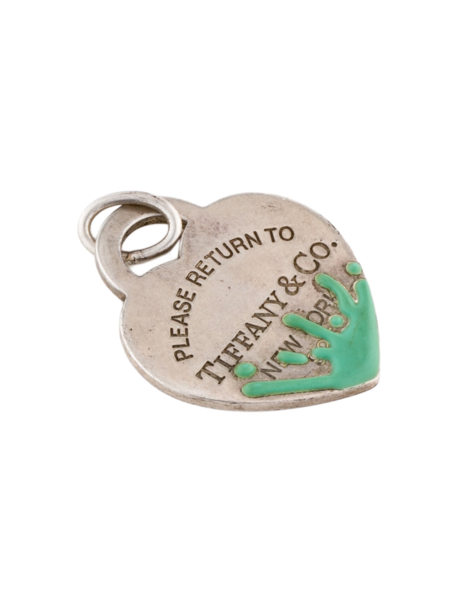 Tiffany & Co. Enamel Return to Tiffany® Splash Heart Tag Charm
