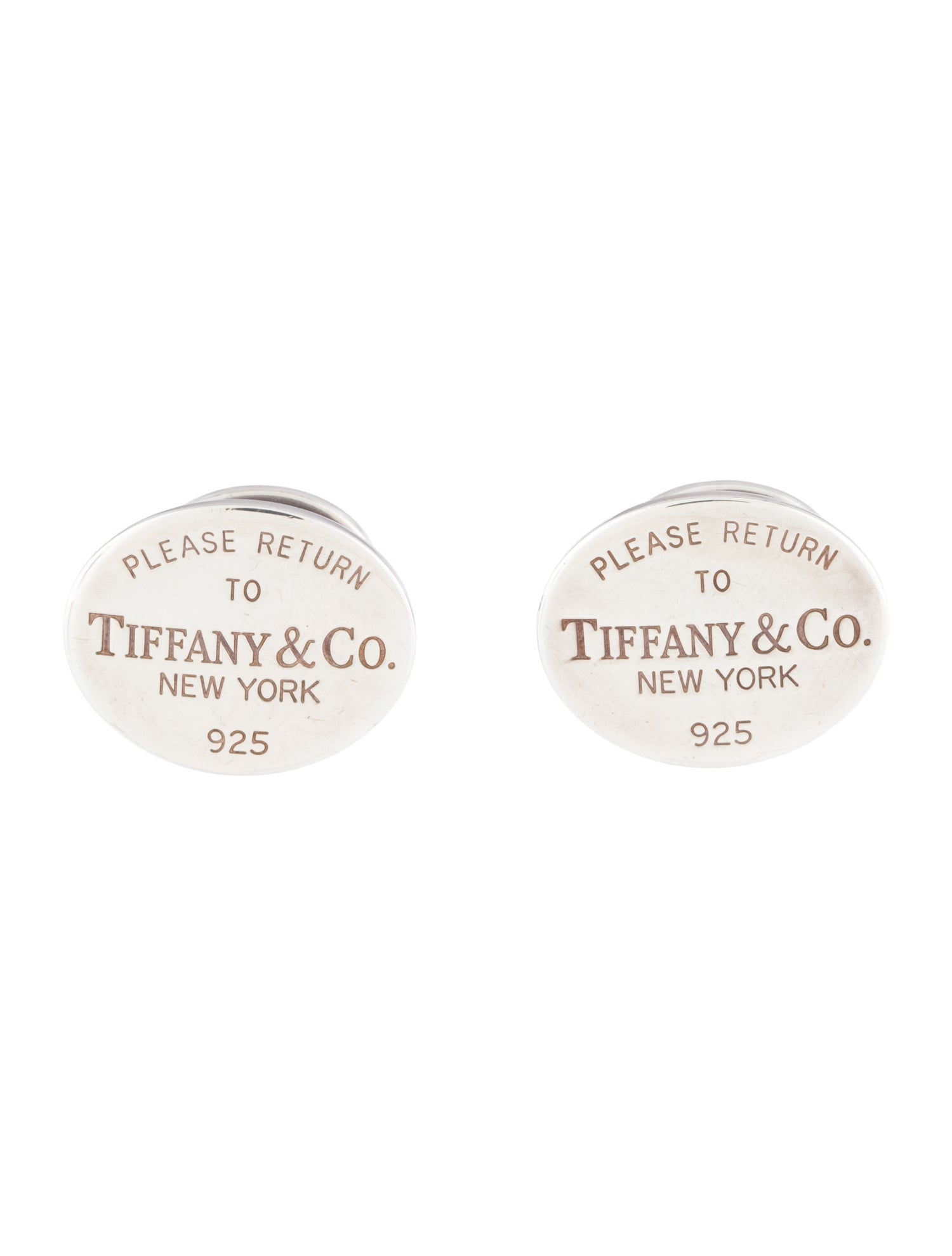 Tiffany & Co. Return to Tiffany Oval Cufflinks