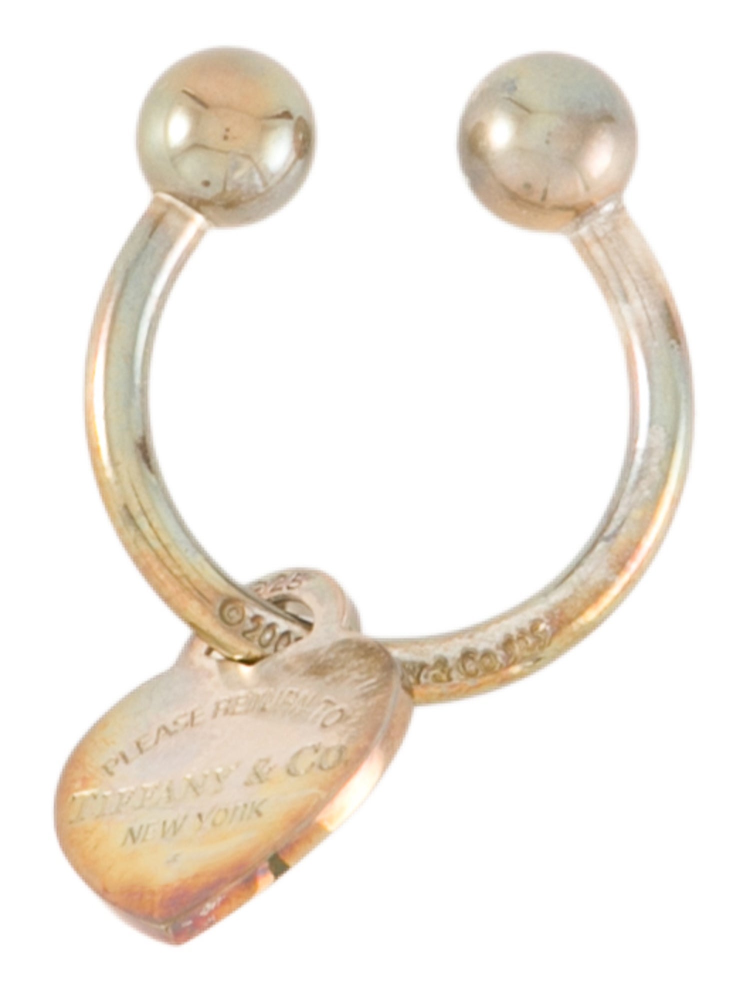 Tiffany & Co. Sterling Silver Screwball Keyring