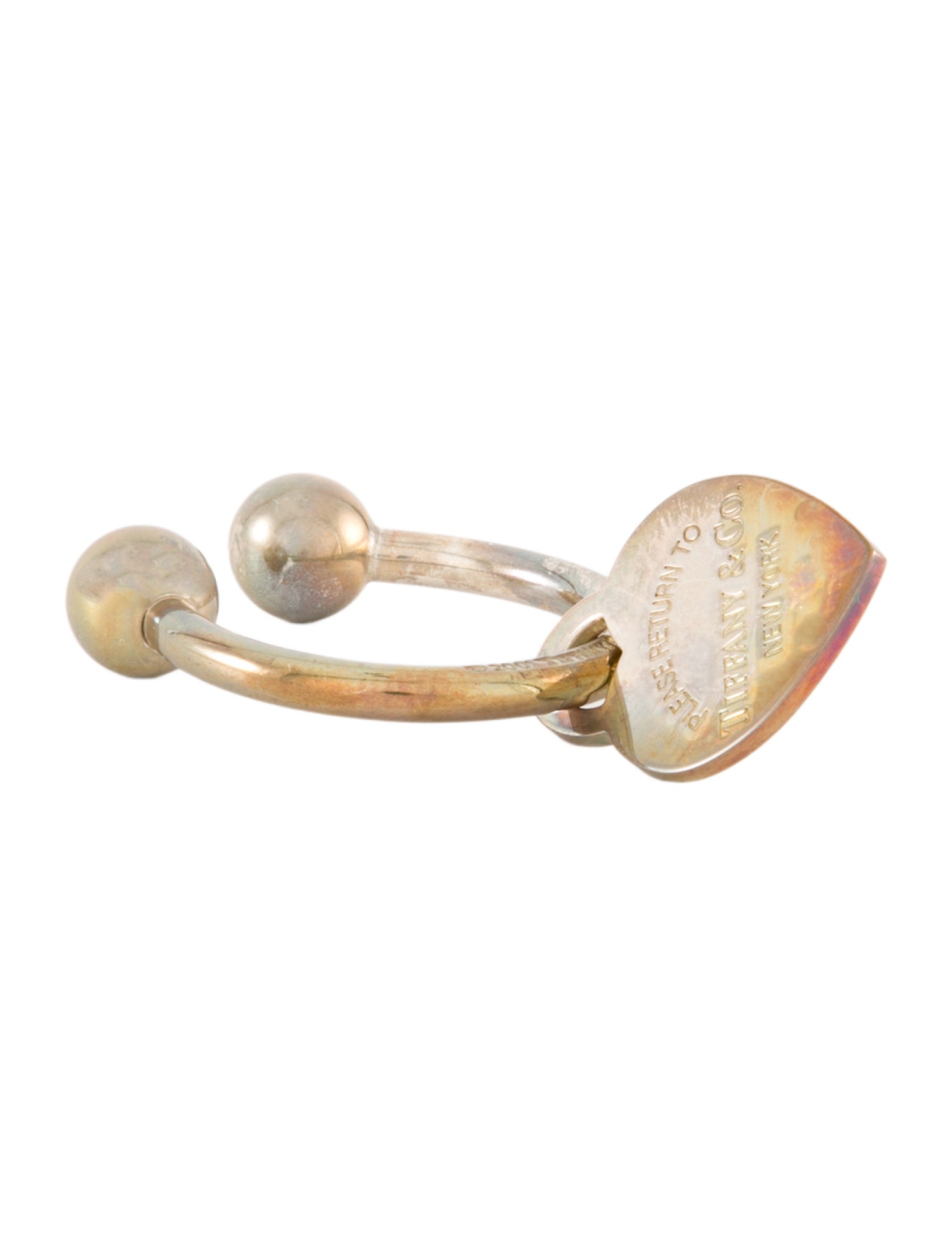 Tiffany & Co. Sterling Silver Screwball Keyring