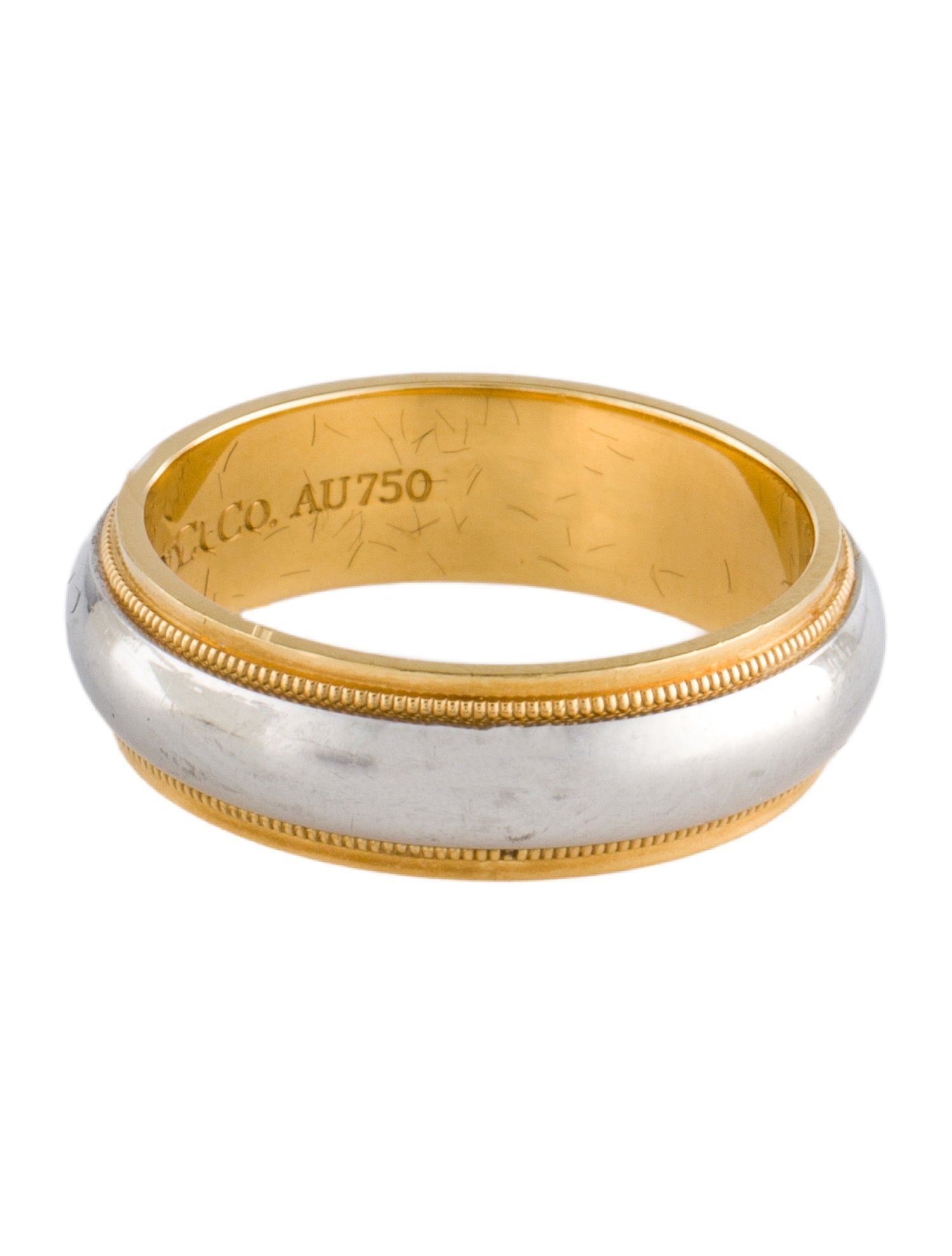 Tiffany & Co. Tiffany Two-Tone Together Milgrain Band Ring