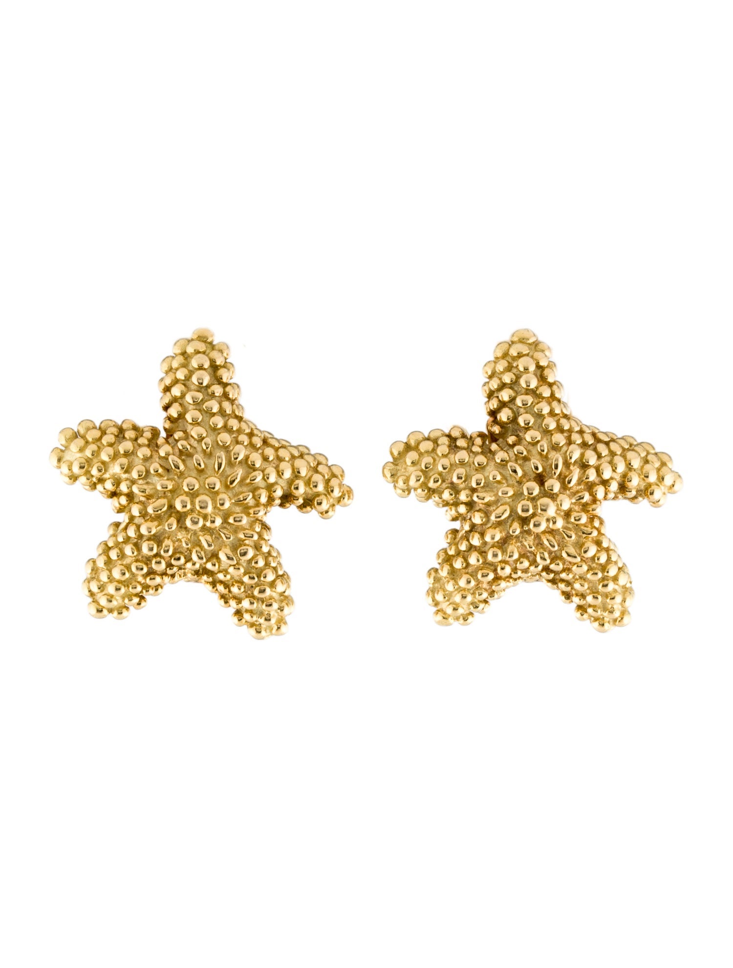 Tiffany & Co. Vintage 18K Starfish Clip Earrings