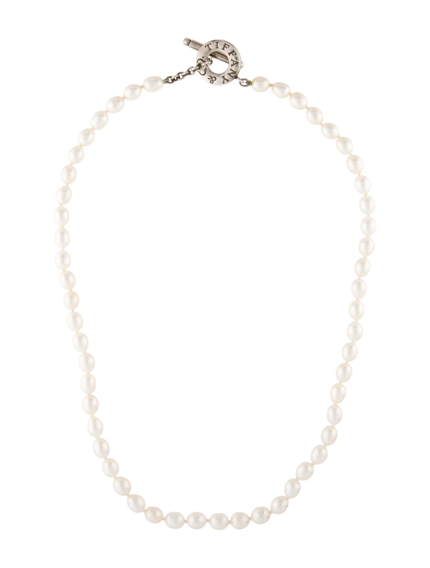 Tiffany & Co. Pearl Toggle Necklace