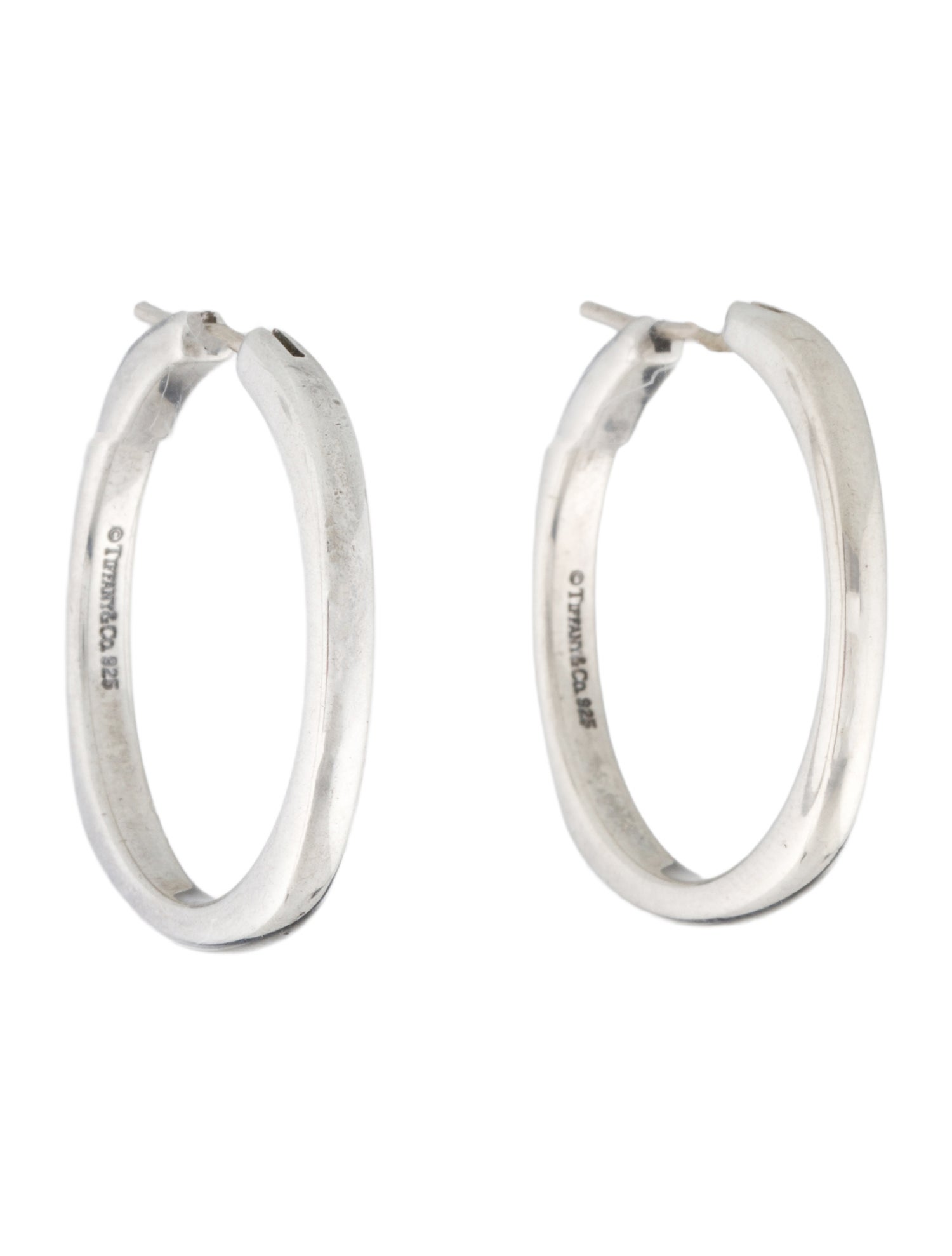Tiffany & Co. Square Cushion Hoop Earrings
