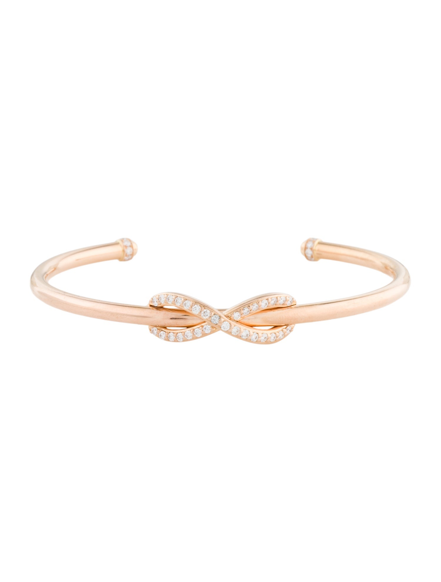 Tiffany & Co. 18K Diamond Infinity Cuff Bracelet