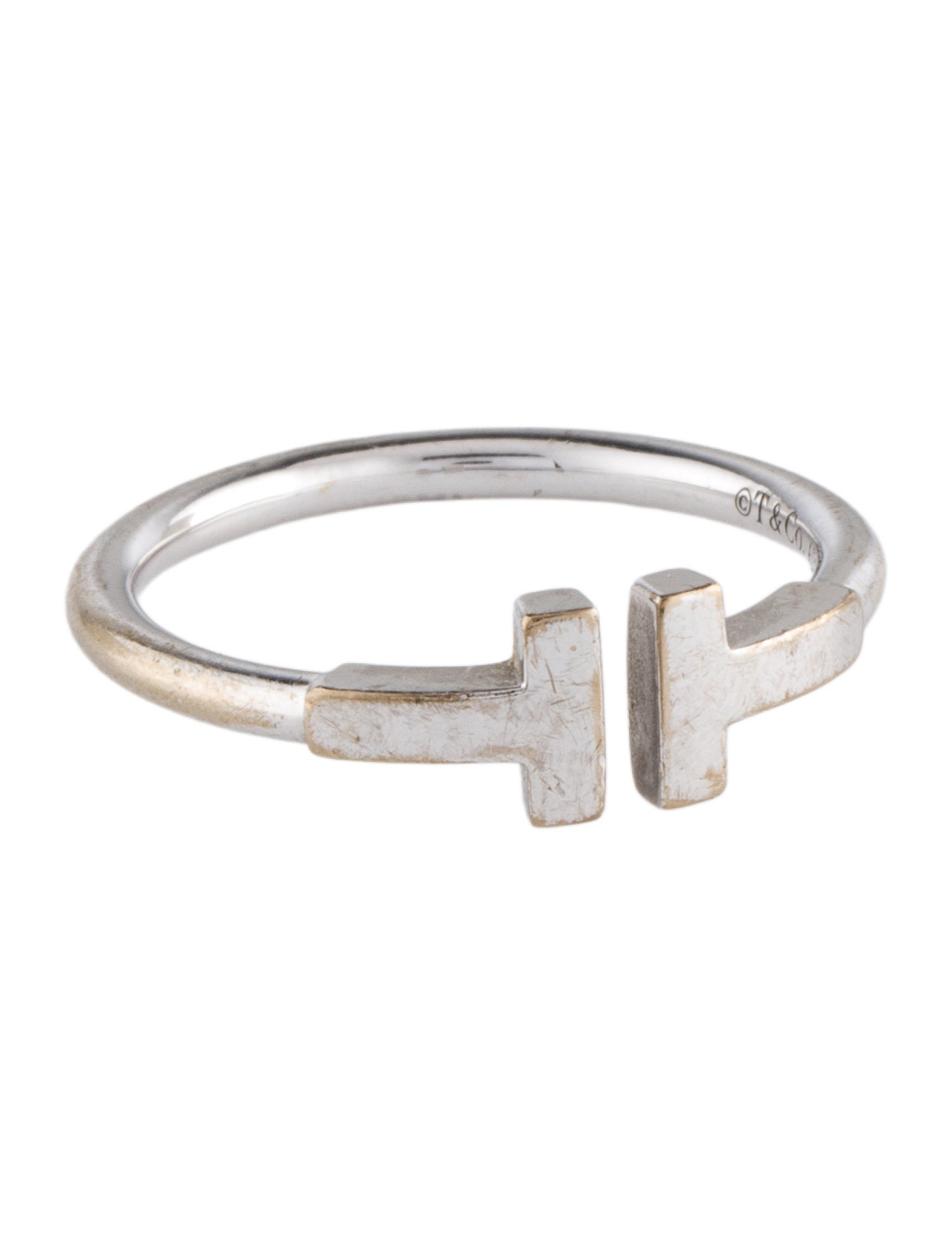 Tiffany & Co. 18K T Wire Ring