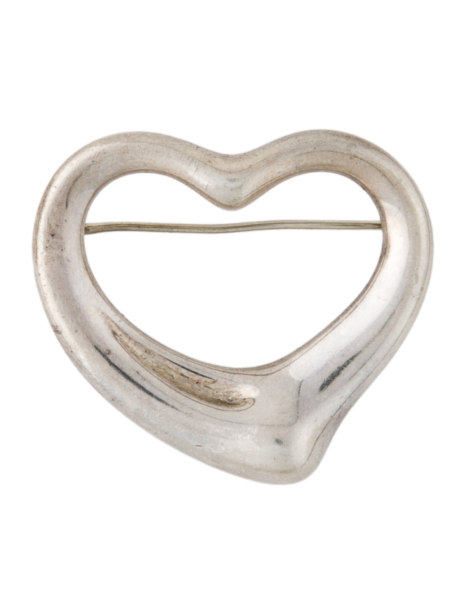 Tiffany & Co. Open Heart Brooch Pin