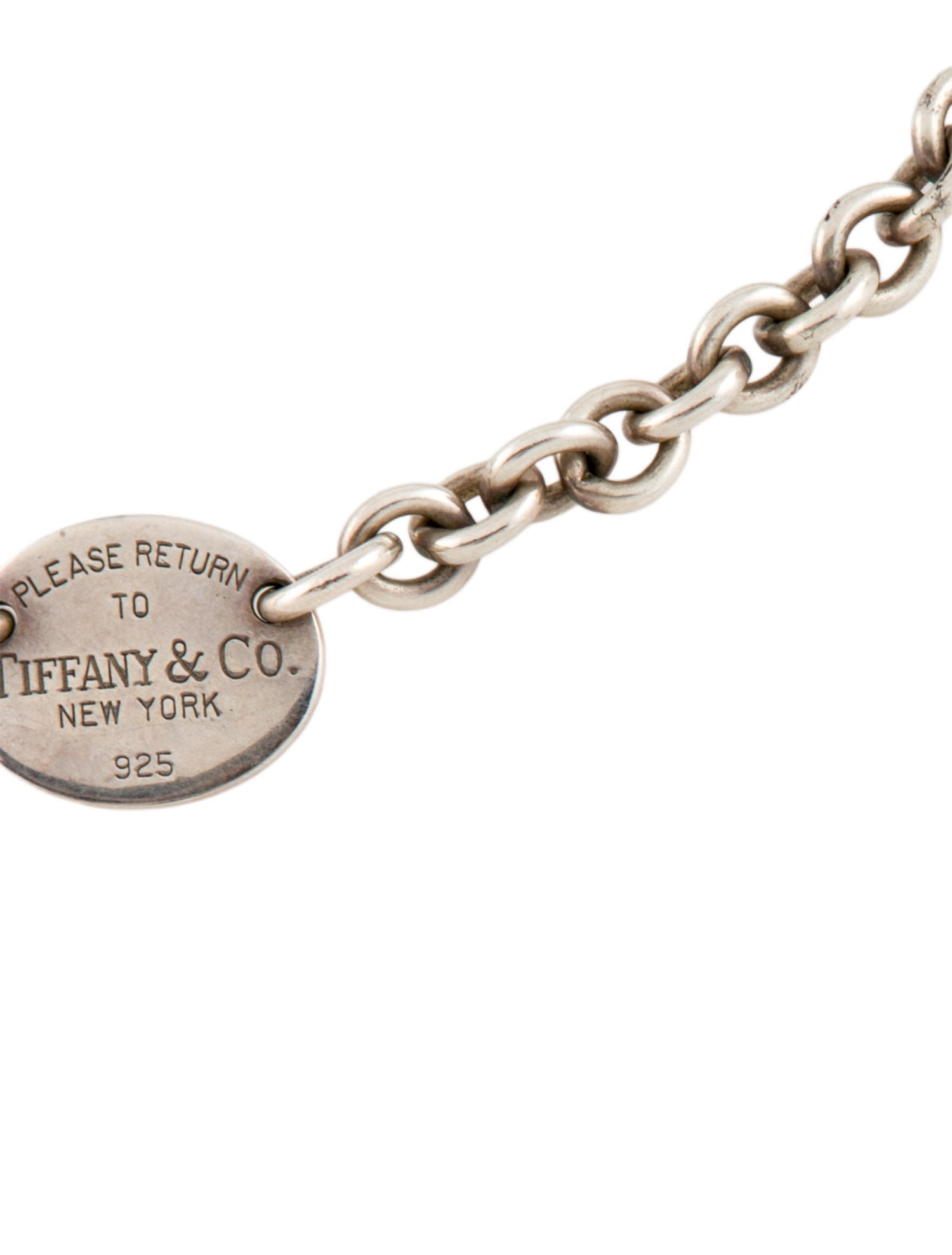 Tiffany & Co. Oval Tag Choker Necklace