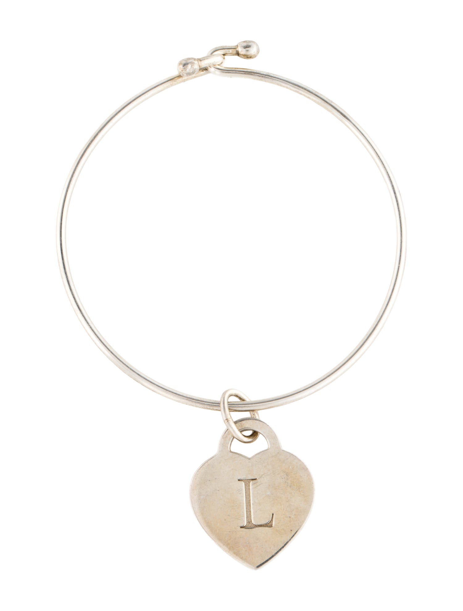 Tiffany & Co. Heart Tag Hook Bangle Bracelet