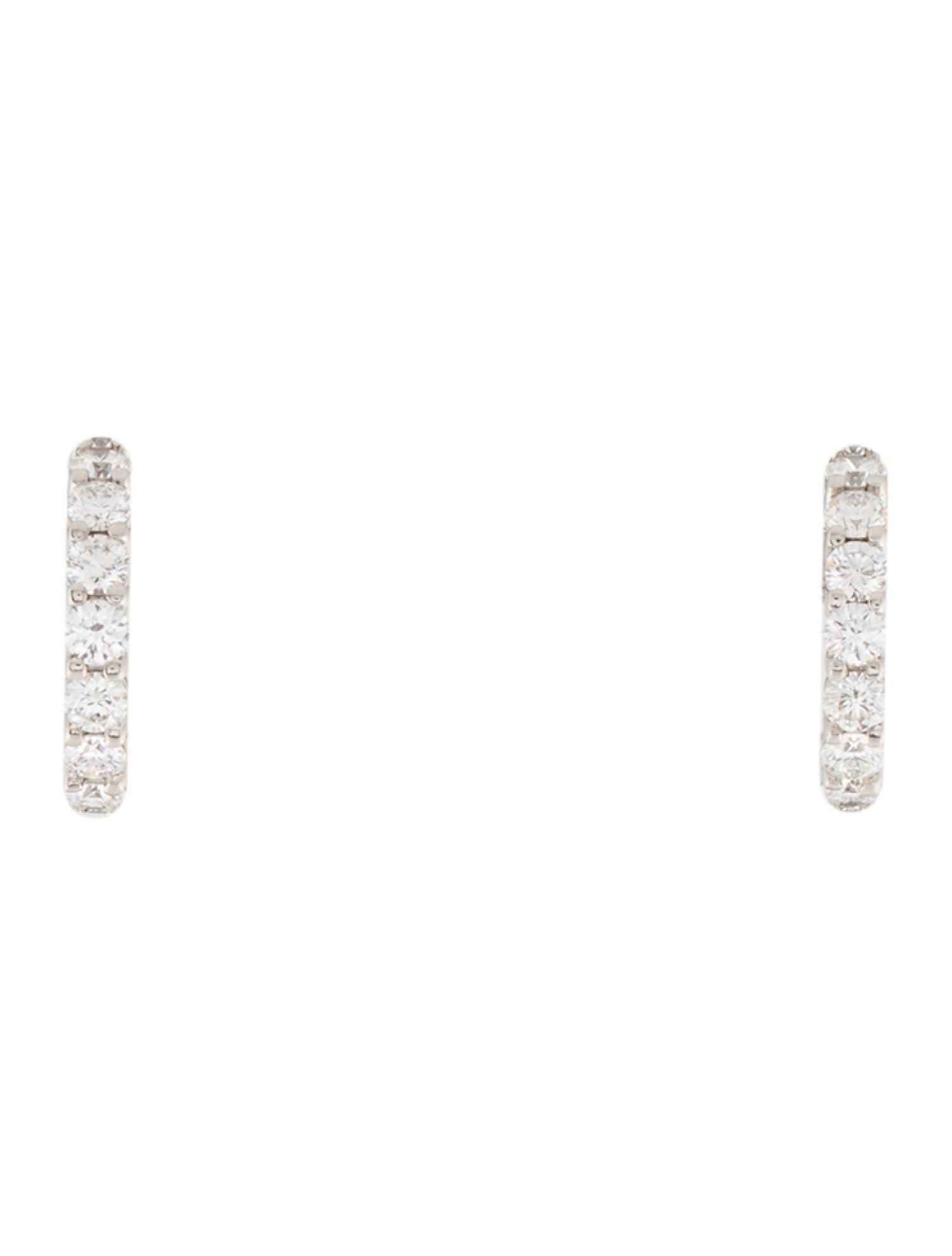 Tiffany & Co. Platinum Diamond Huggie Earrings
