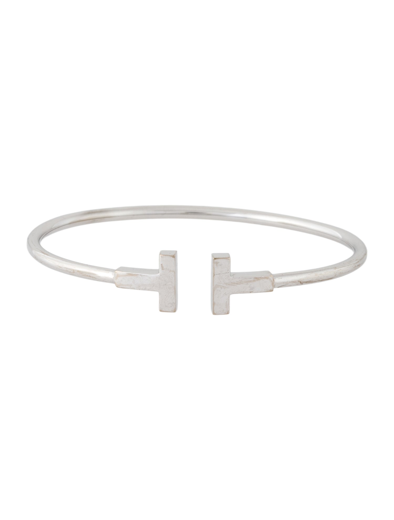 Tiffany & Co. 18K T Wire Bracelet