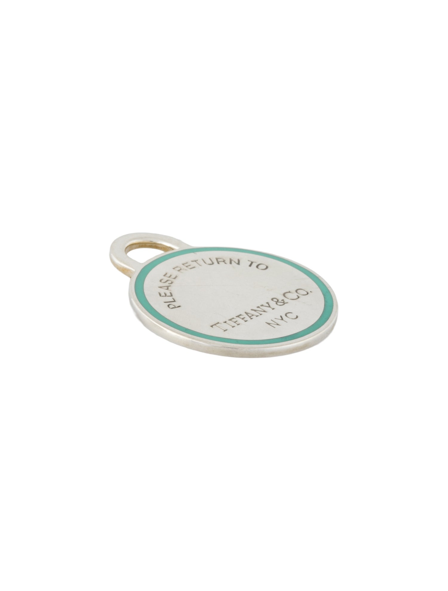 Tiffany & Co. Enamel Round Tag Charm