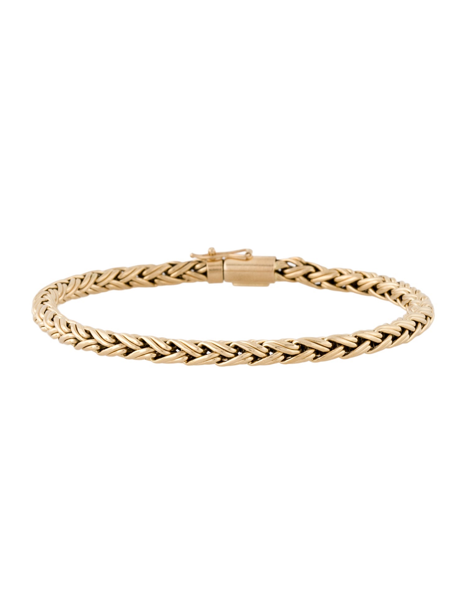 Tiffany & Co. Vintage 14K Woven Wheat Link Bracelet