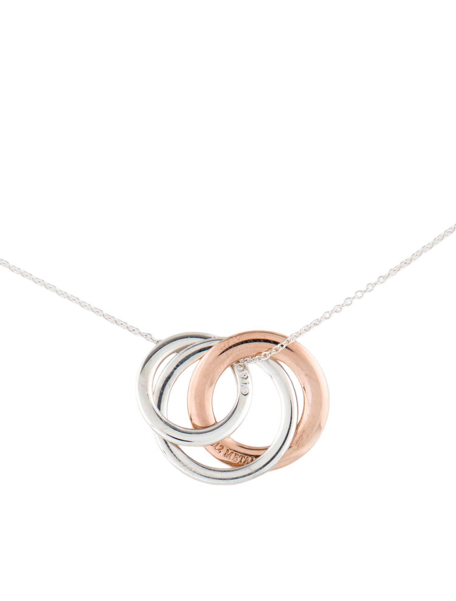 Tiffany & Co. Two-Tone 1837 Interlocking Circles Pendant Necklace