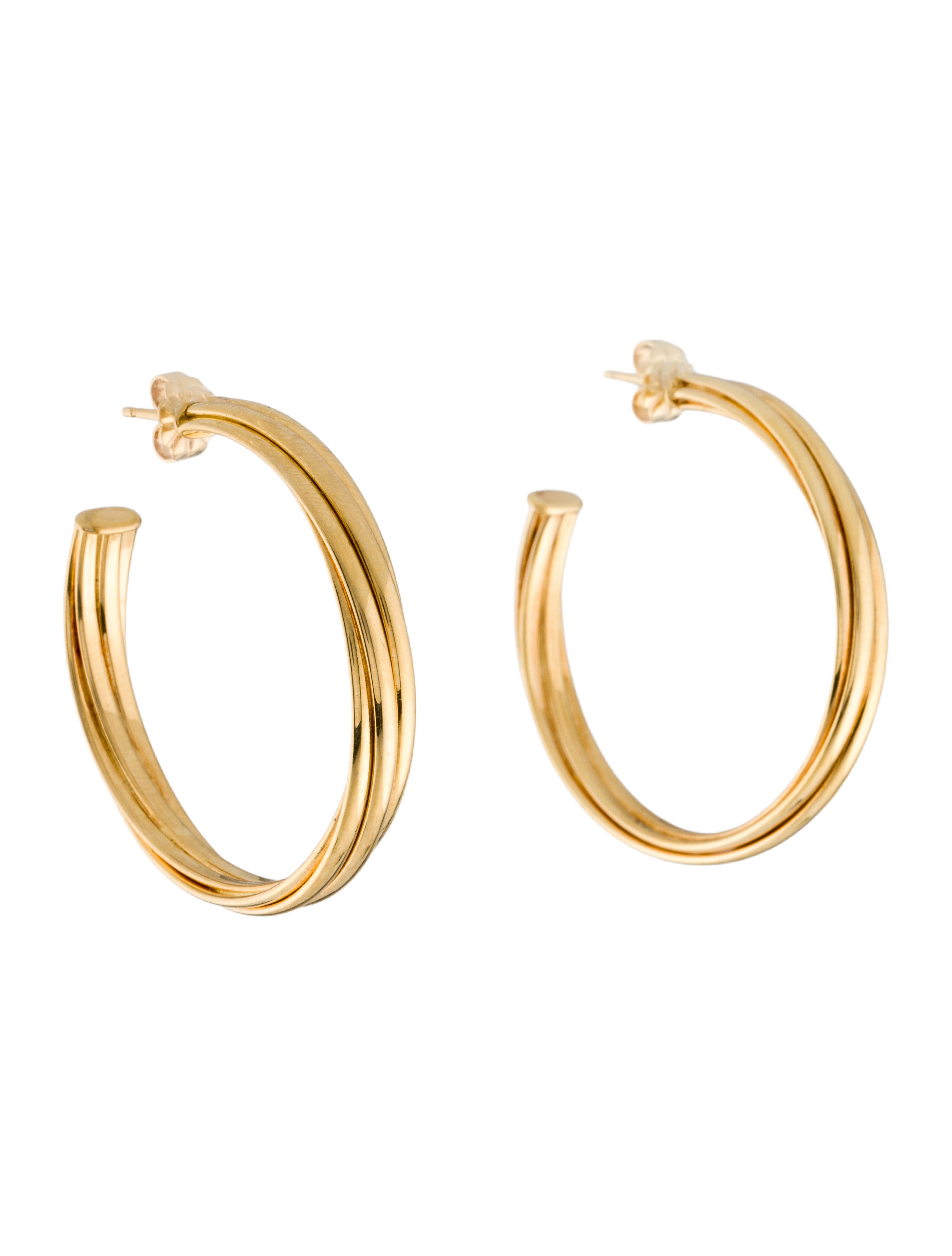 Tiffany & Co. 18K Melody Hoop Earrings