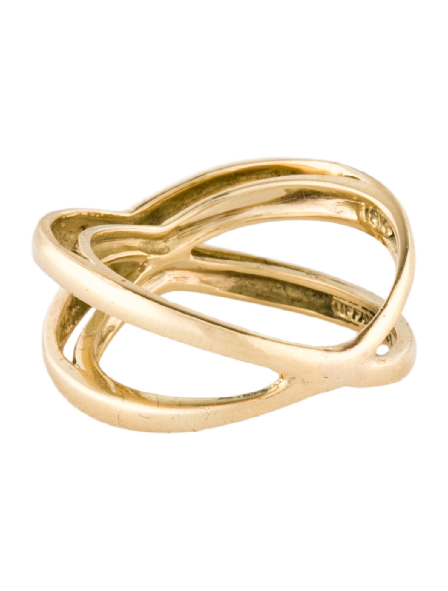 Tiffany & Co. 18K Crossover Double X Ring