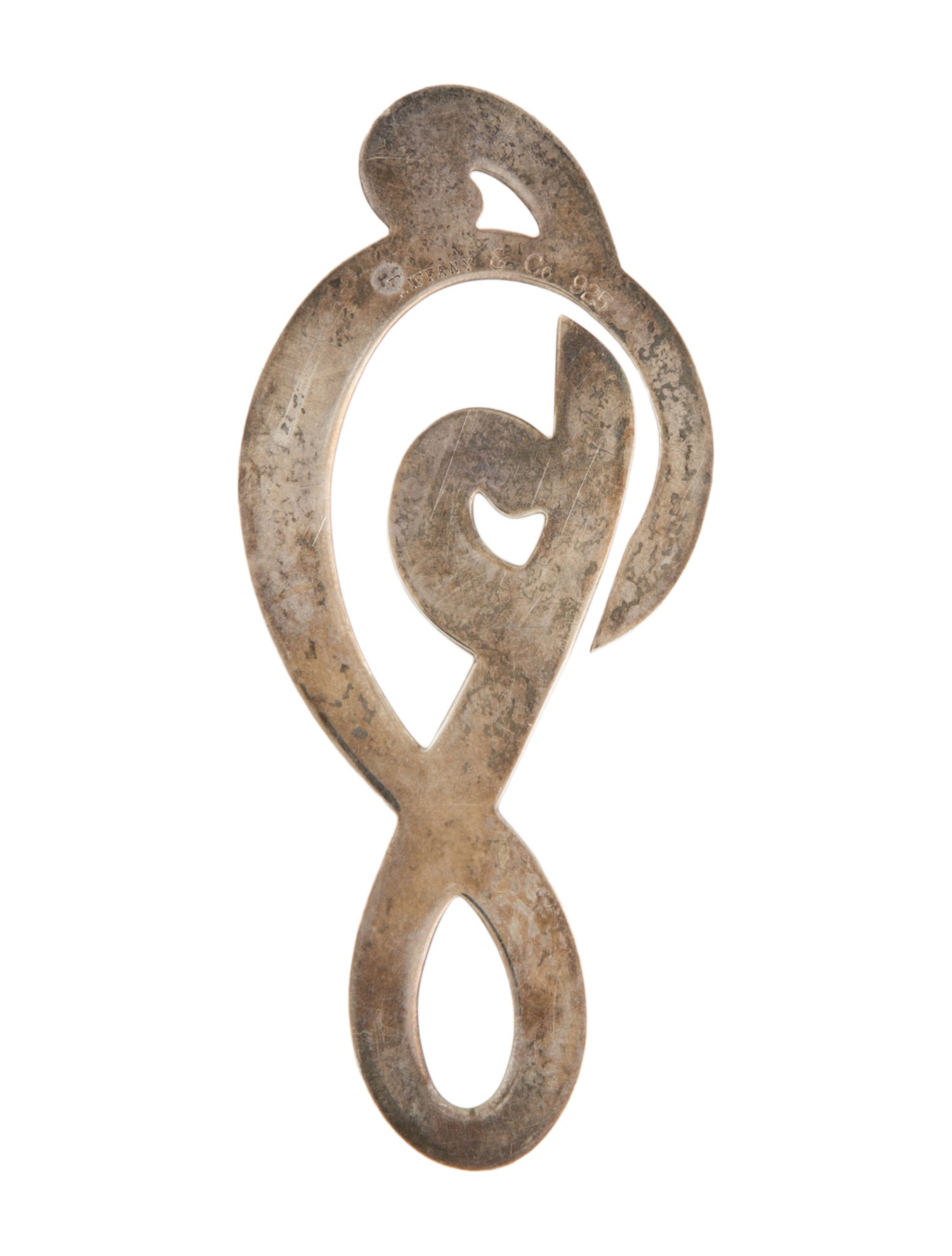 Tiffany & Co. Silver-Tone Treble Music Note Bookmark
