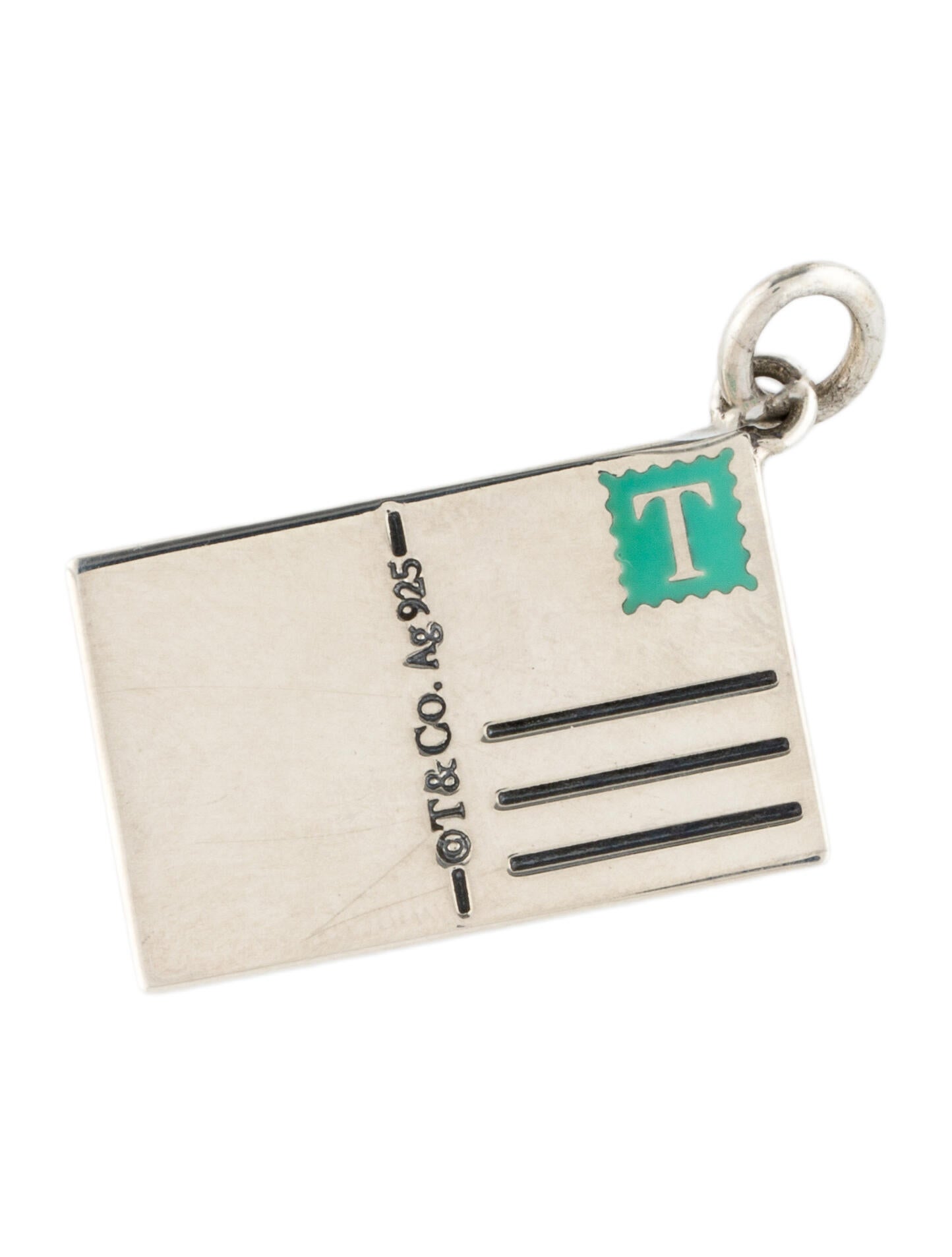 Tiffany & Co. Enamel 'Bonjour from Paris' Postcard Charm