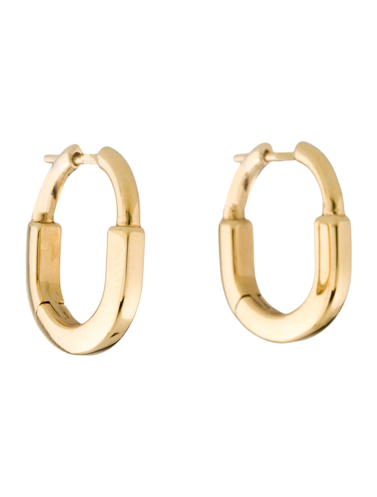 Tiffany & Co. 18K Small Lock Earrings