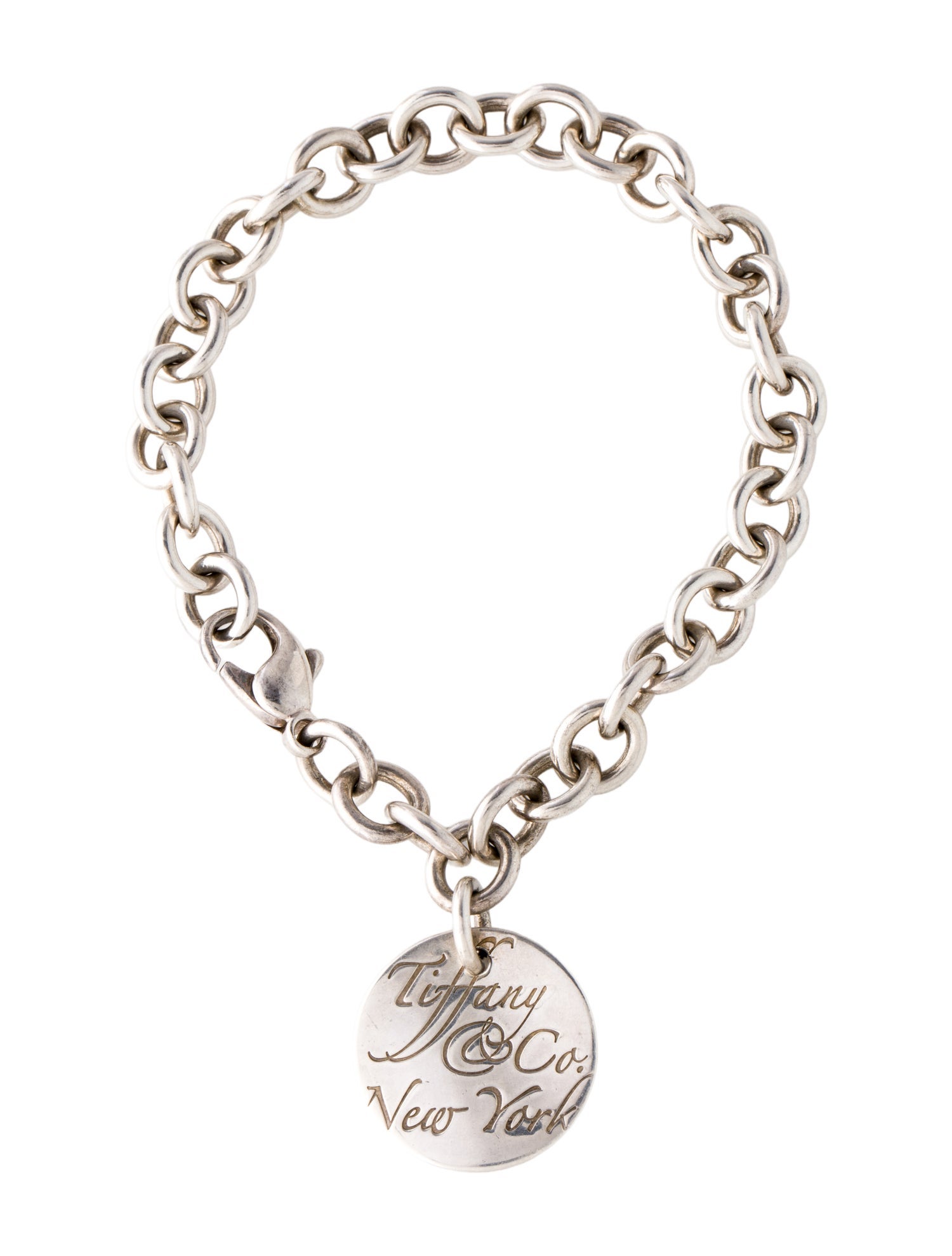 Tiffany & Co. Notes Round Wavy Charm Bracelet