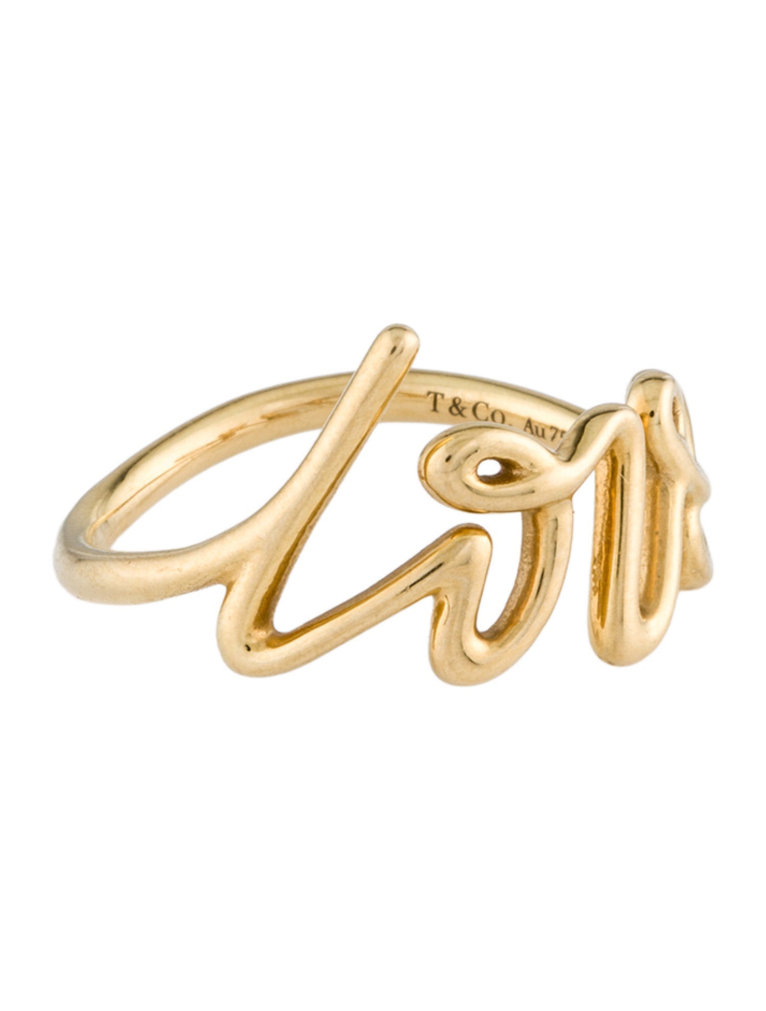 Tiffany & Co. 18K Paloma's Graffiti Love Ring